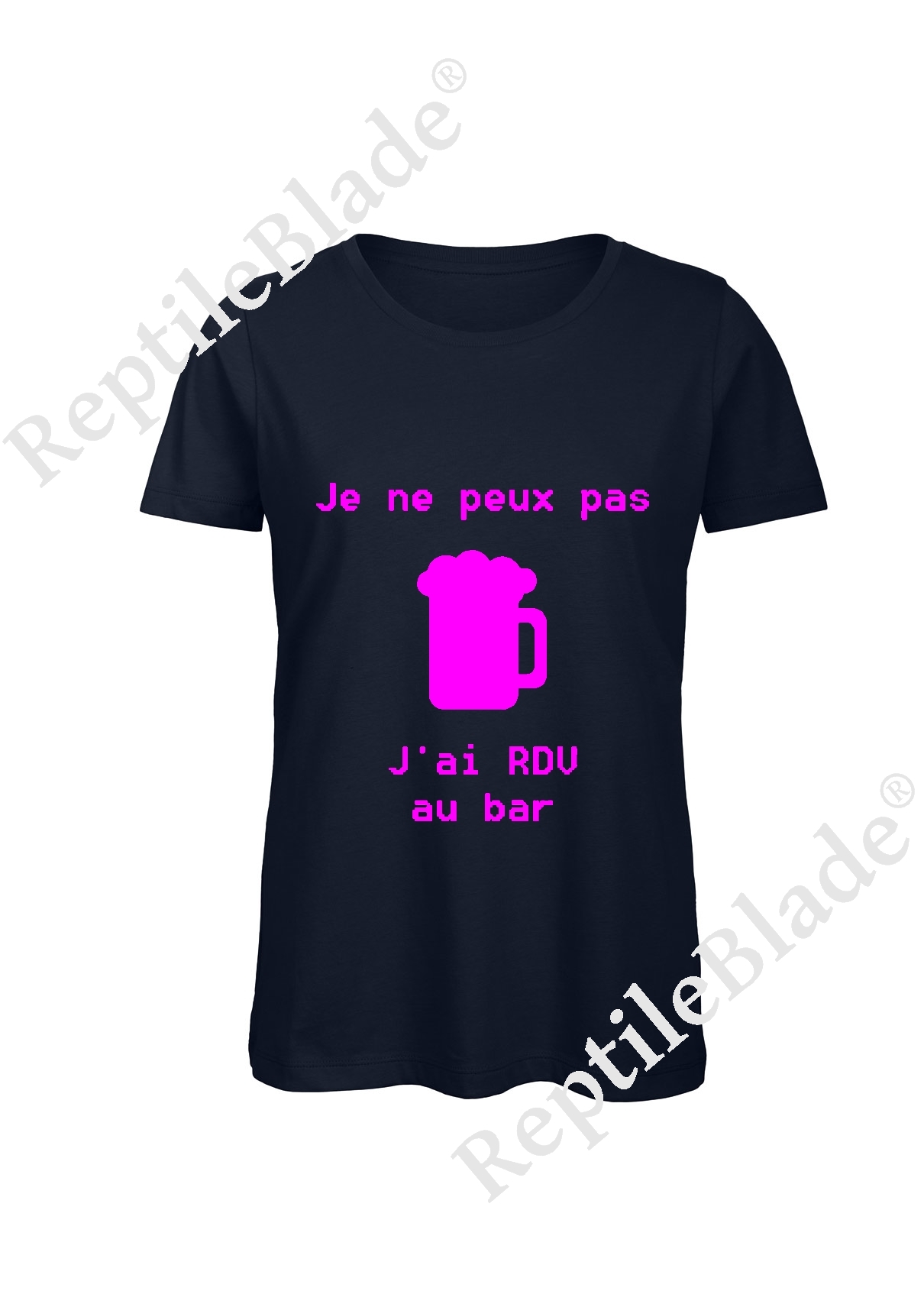 Miniature T-shirt femme "Je peux pas j'ai encore rdv au bar"
