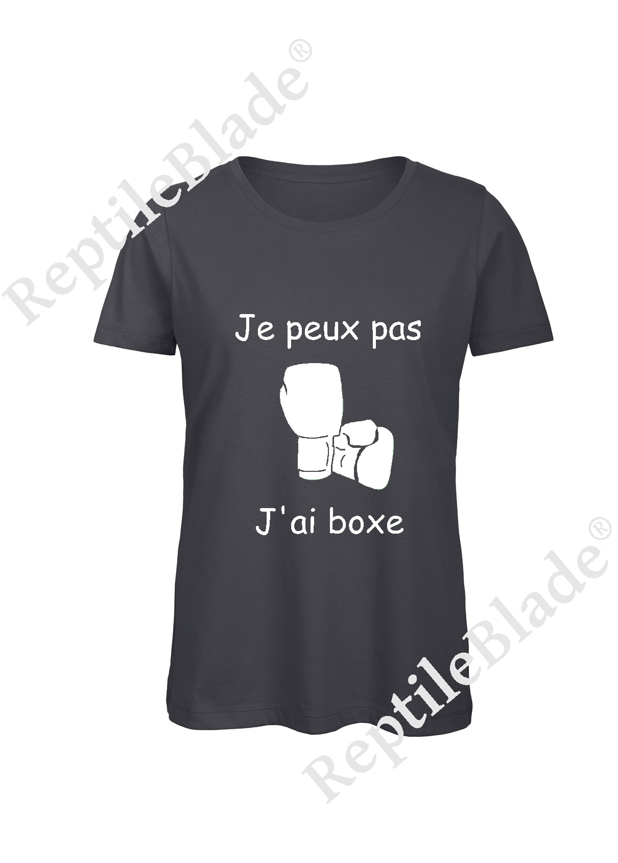 Miniature T-shirt femme "Je peux pas j'ai boxe"