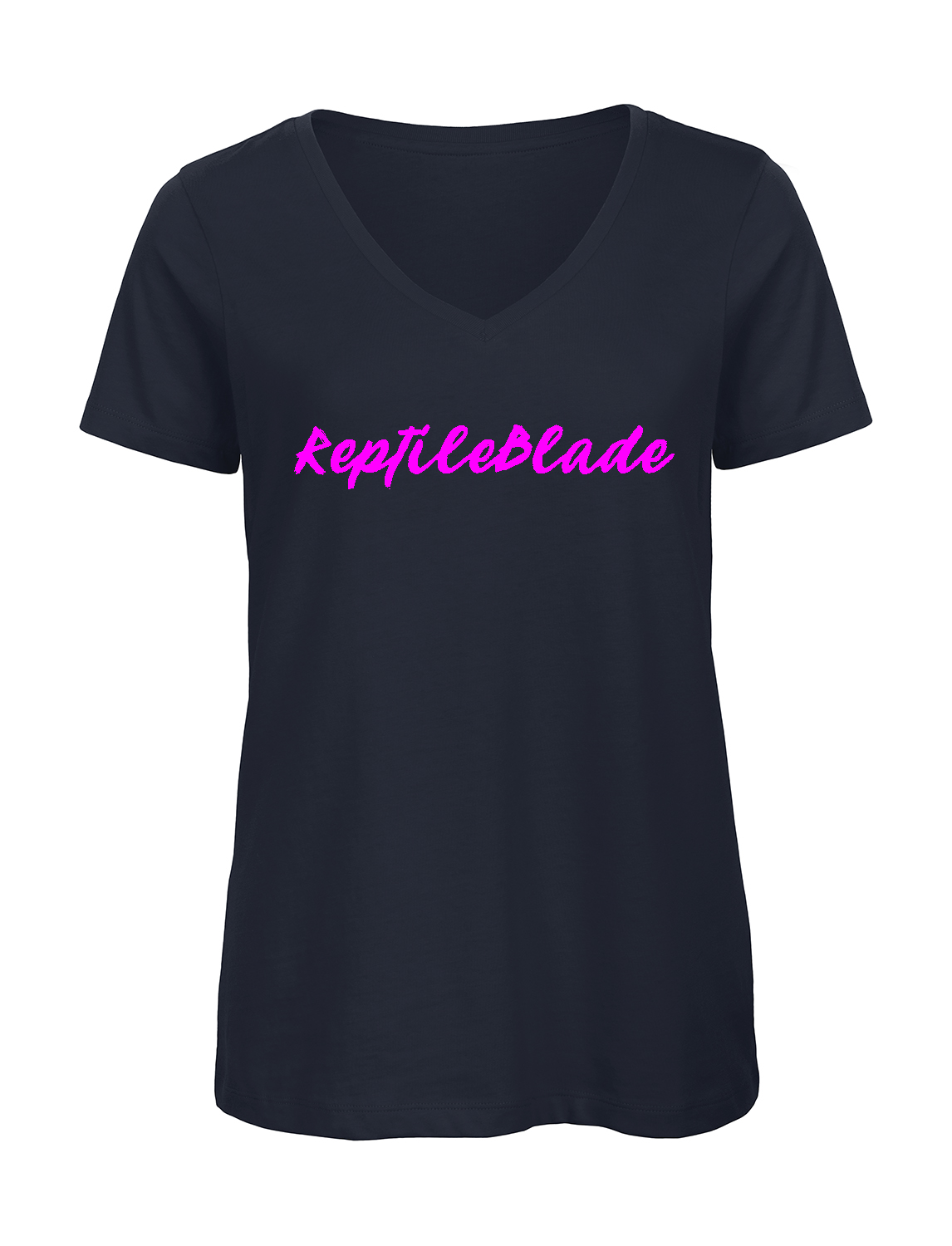 Miniature T-shirt femme col v "ReptileBlade"