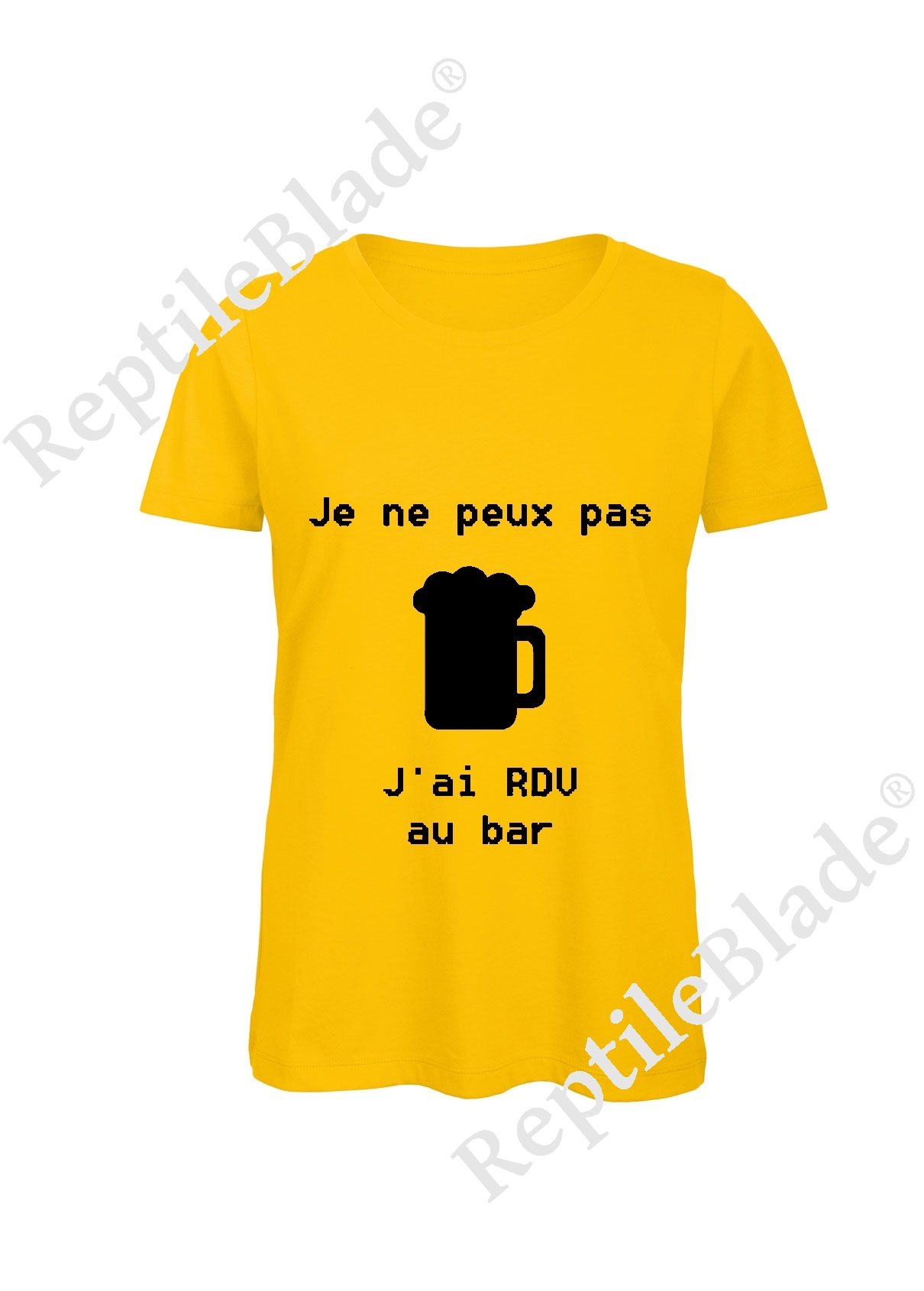 Miniature T-shirt femme "Je peux pas j'ai encore rdv au bar"