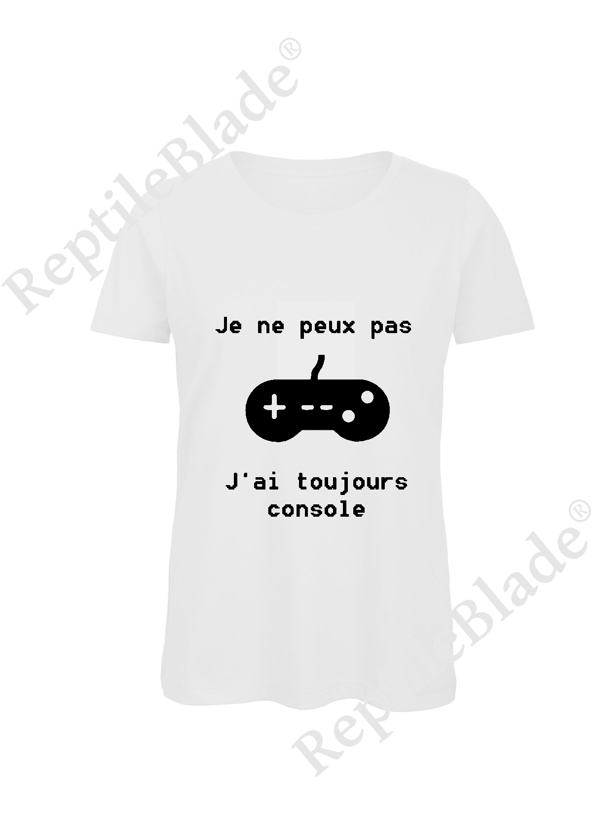 Miniature T-shirt femme "Je peux pas j'ai toujours console"