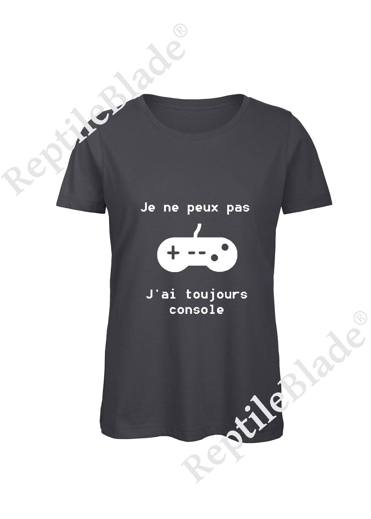 Miniature T-shirt femme "Je peux pas j'ai toujours console"