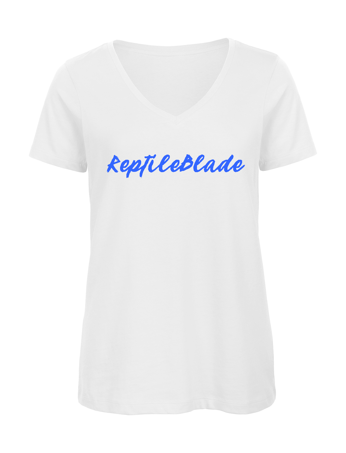 Miniature T-shirt femme col v "ReptileBlade"