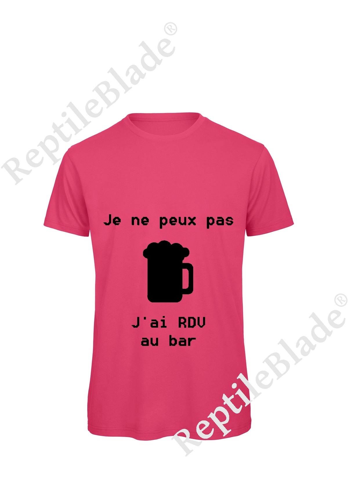Miniature T-shirt homme "Je peux pas j'ai rdv au bar"