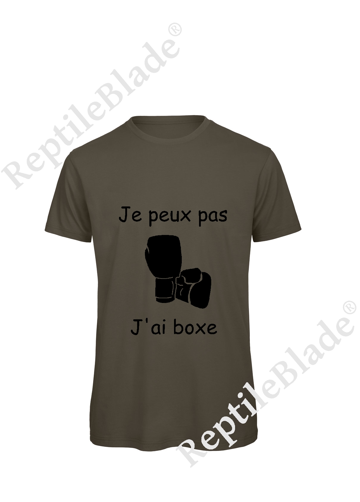 Miniature T-shirt homme "Je peux pas j'ai boxe"