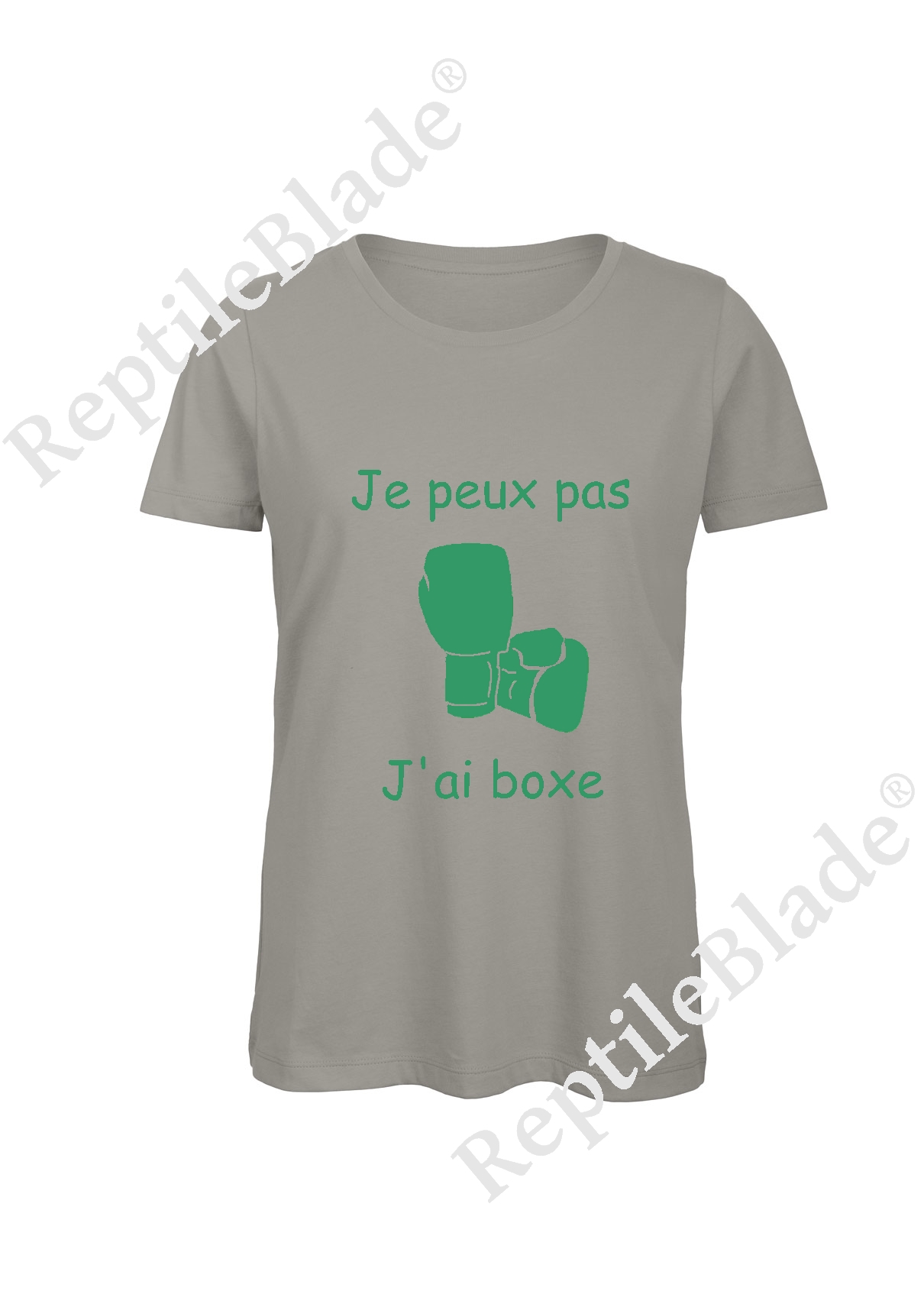 Miniature T-shirt femme "Je peux pas j'ai boxe"