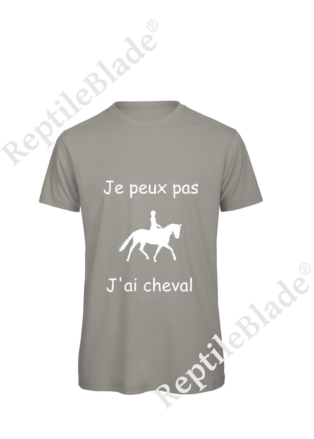 Miniature T-shirt homme "Je peux pas j'ai cheval"
