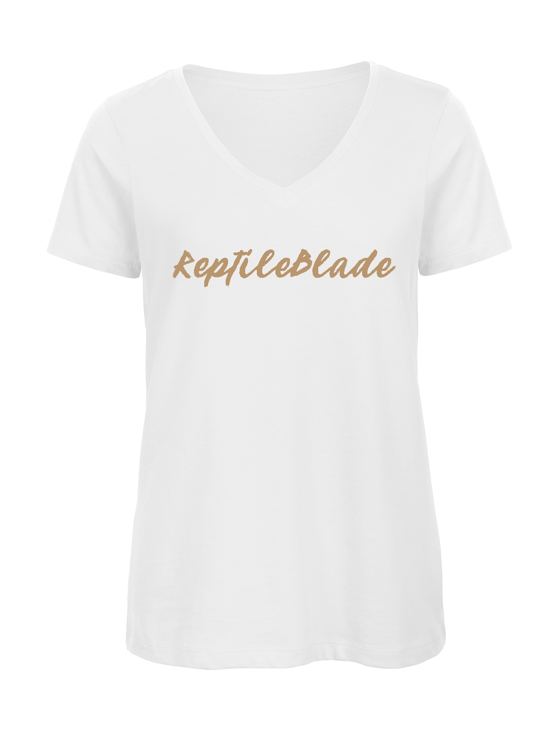 Miniature T-shirt femme col v "ReptileBlade"