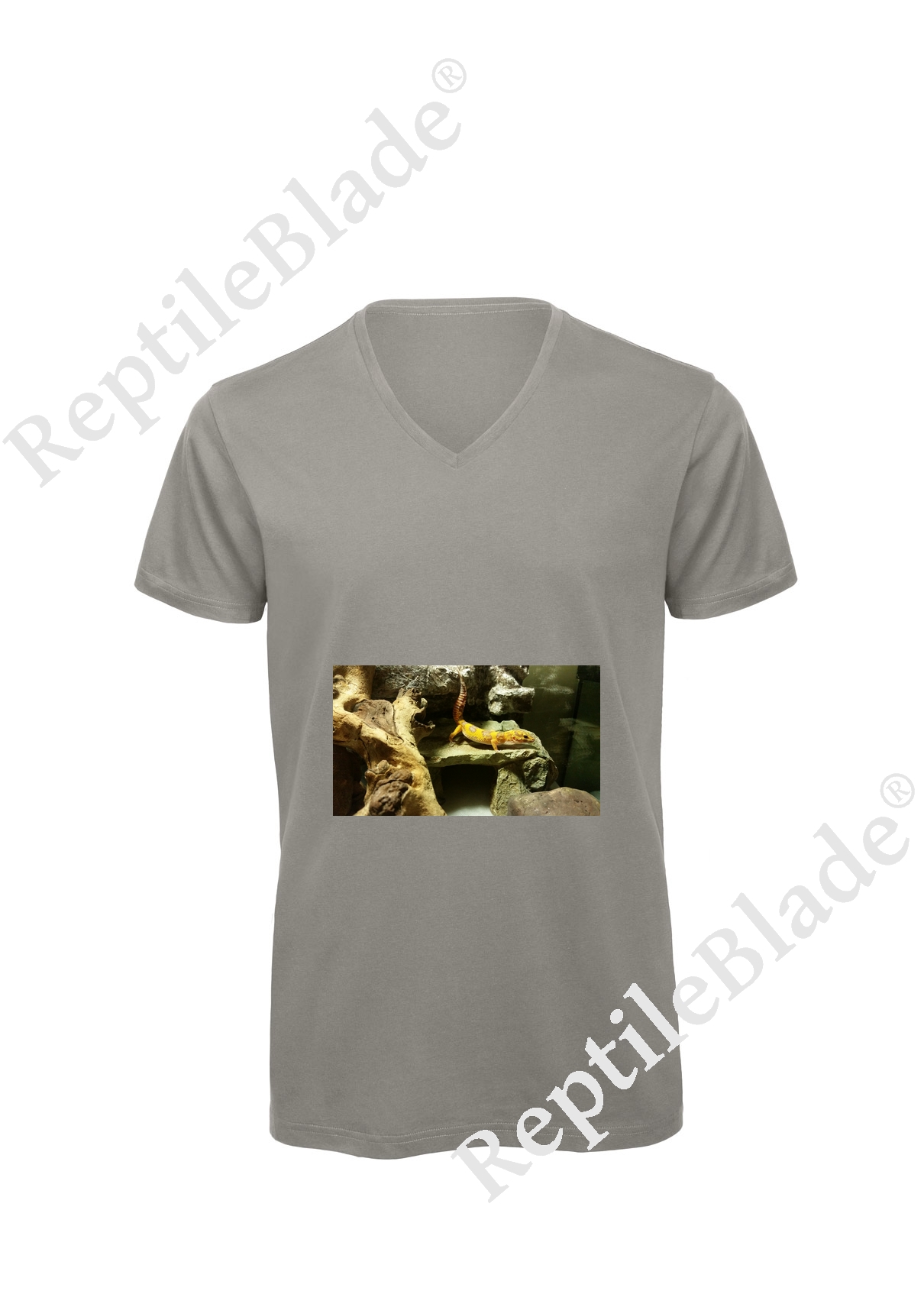 T-shirt homme col v "Lilo tortues"