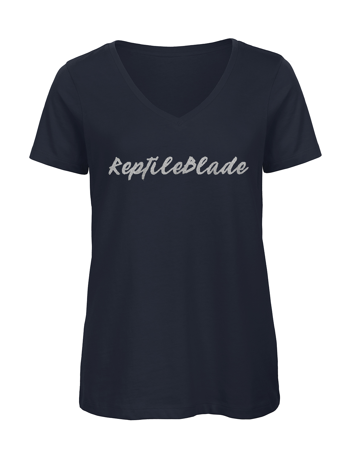 Miniature T-shirt femme col v "ReptileBlade"