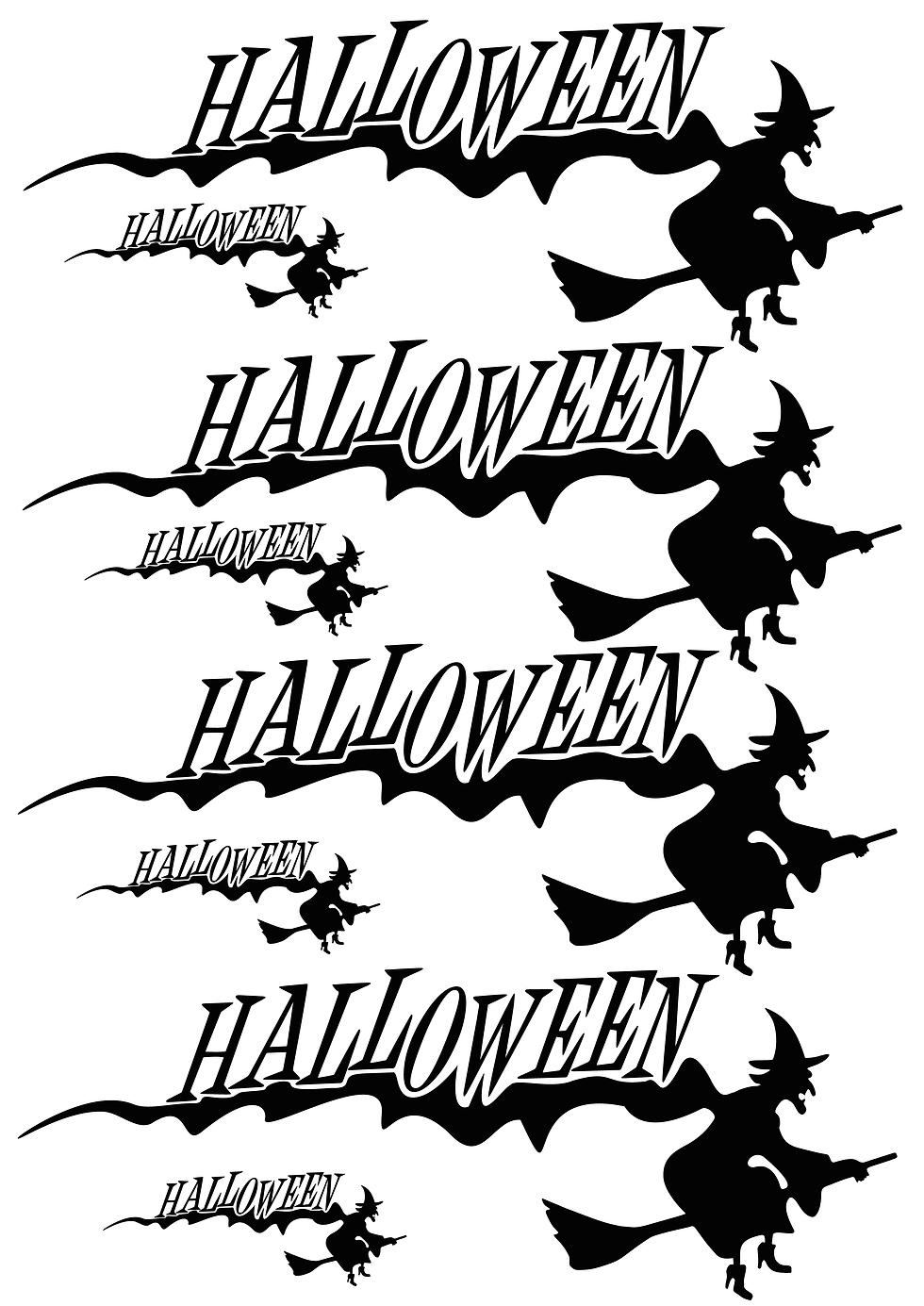 Miniature : Planche de sticker vitre "halloween"