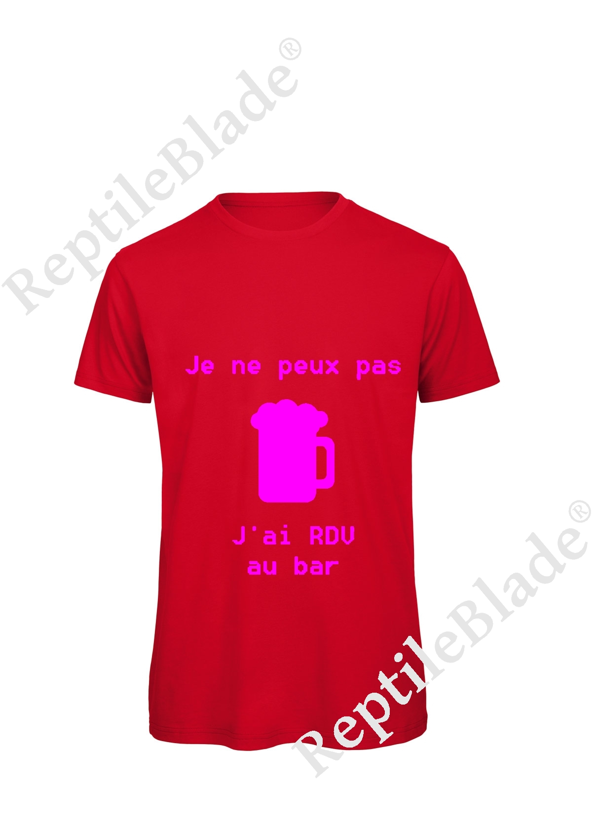 Miniature T-shirt homme "Je peux pas j'ai rdv au bar"