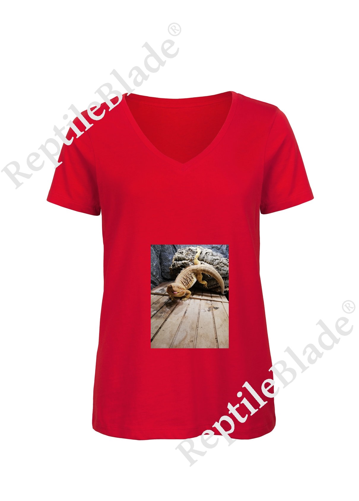 Miniature T-shirt femme col v "Lilo tortues"
