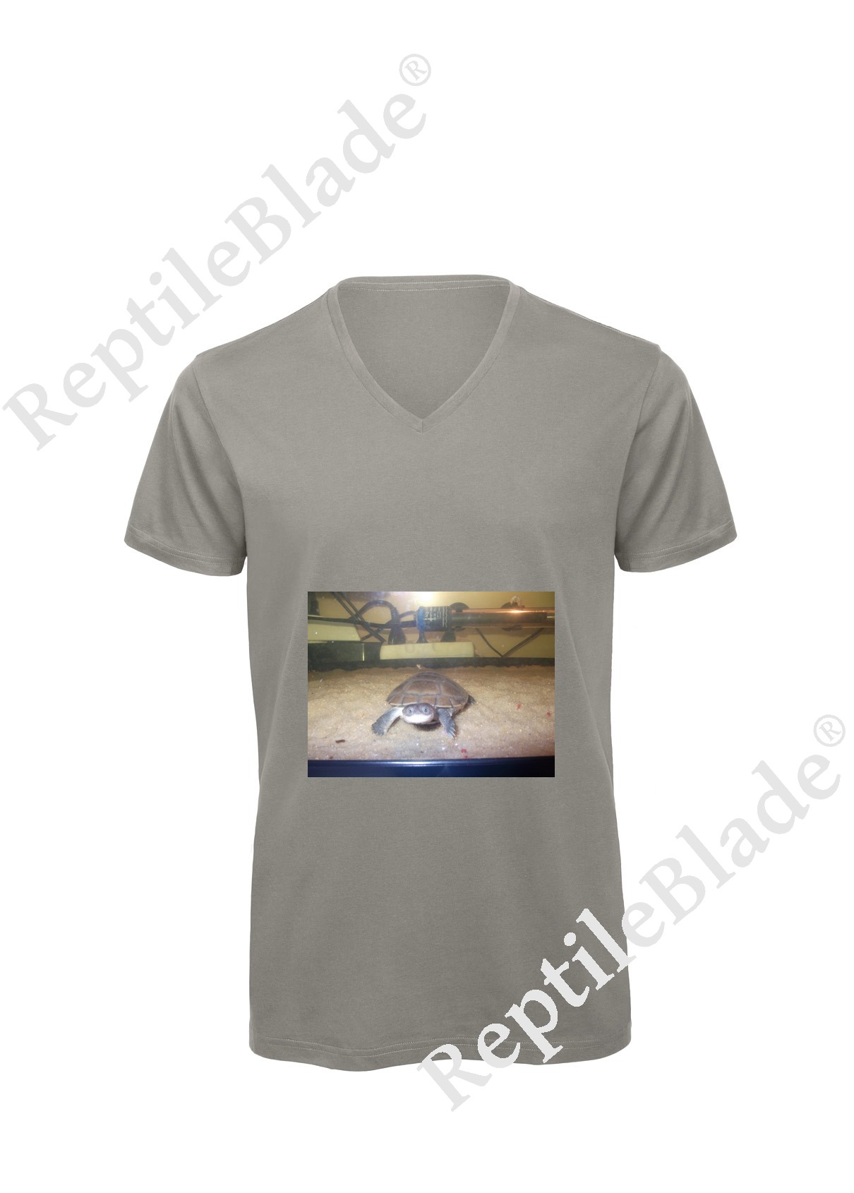T-shirt homme col v "Lilo tortues"