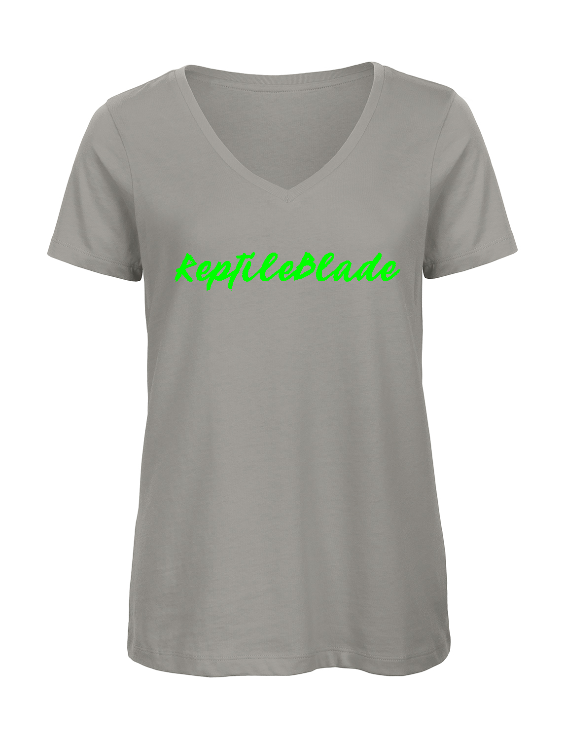Miniature T-shirt femme col v "ReptileBlade"