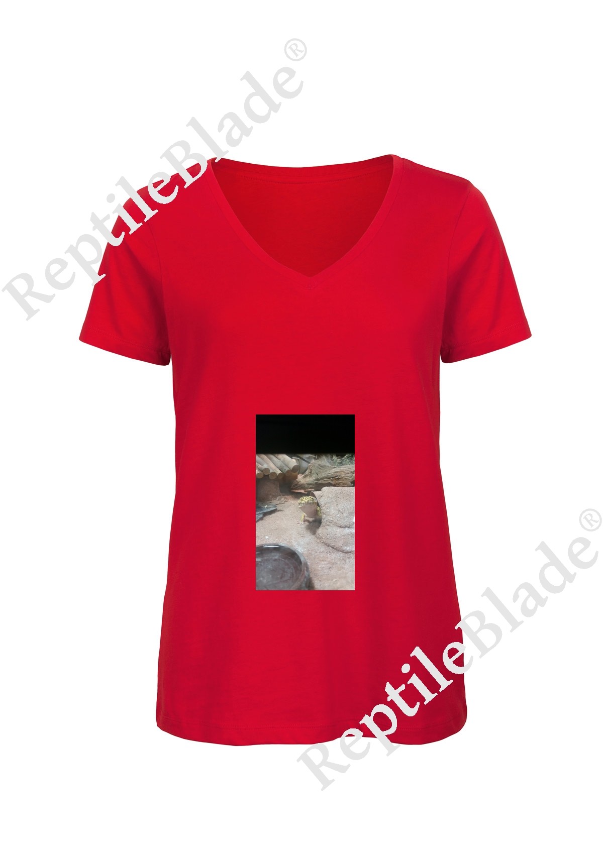 Miniature T-shirt femme col v "Lilo tortues"