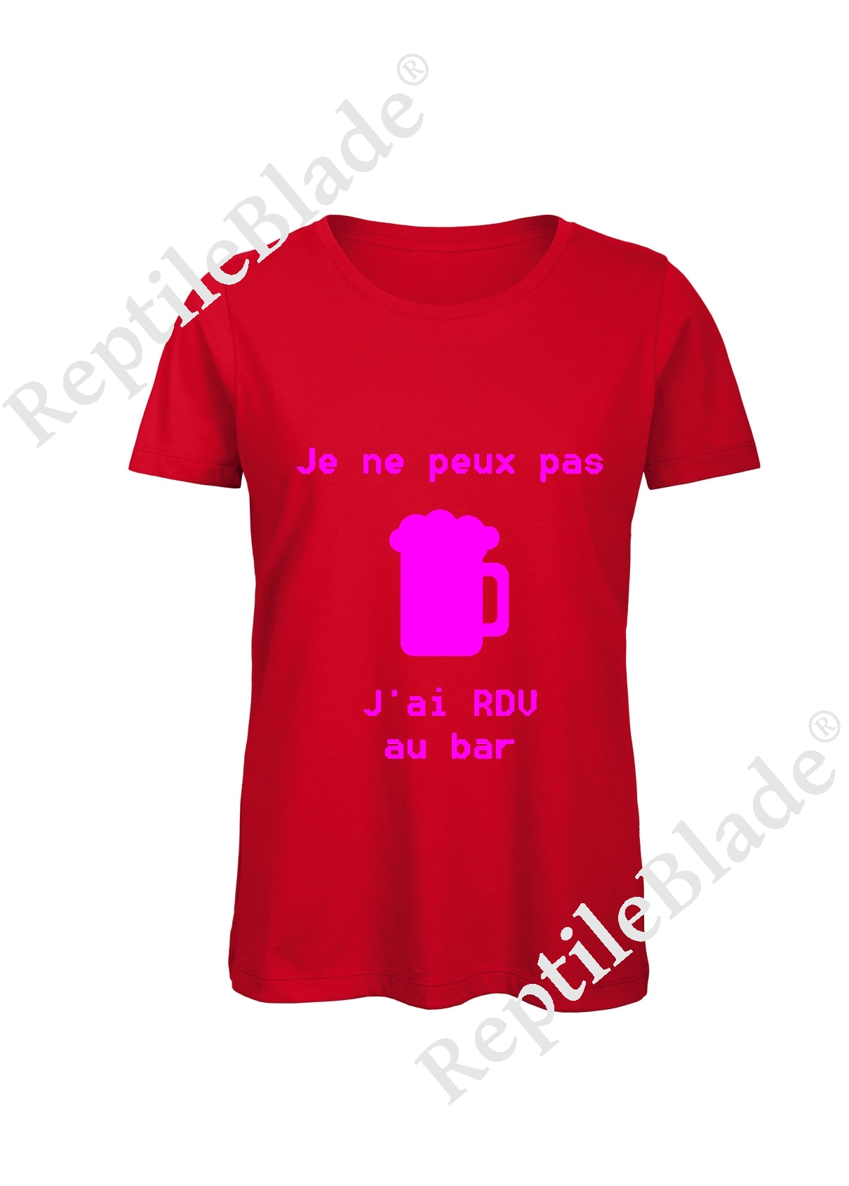 Miniature T-shirt femme "Je peux pas j'ai encore rdv au bar"