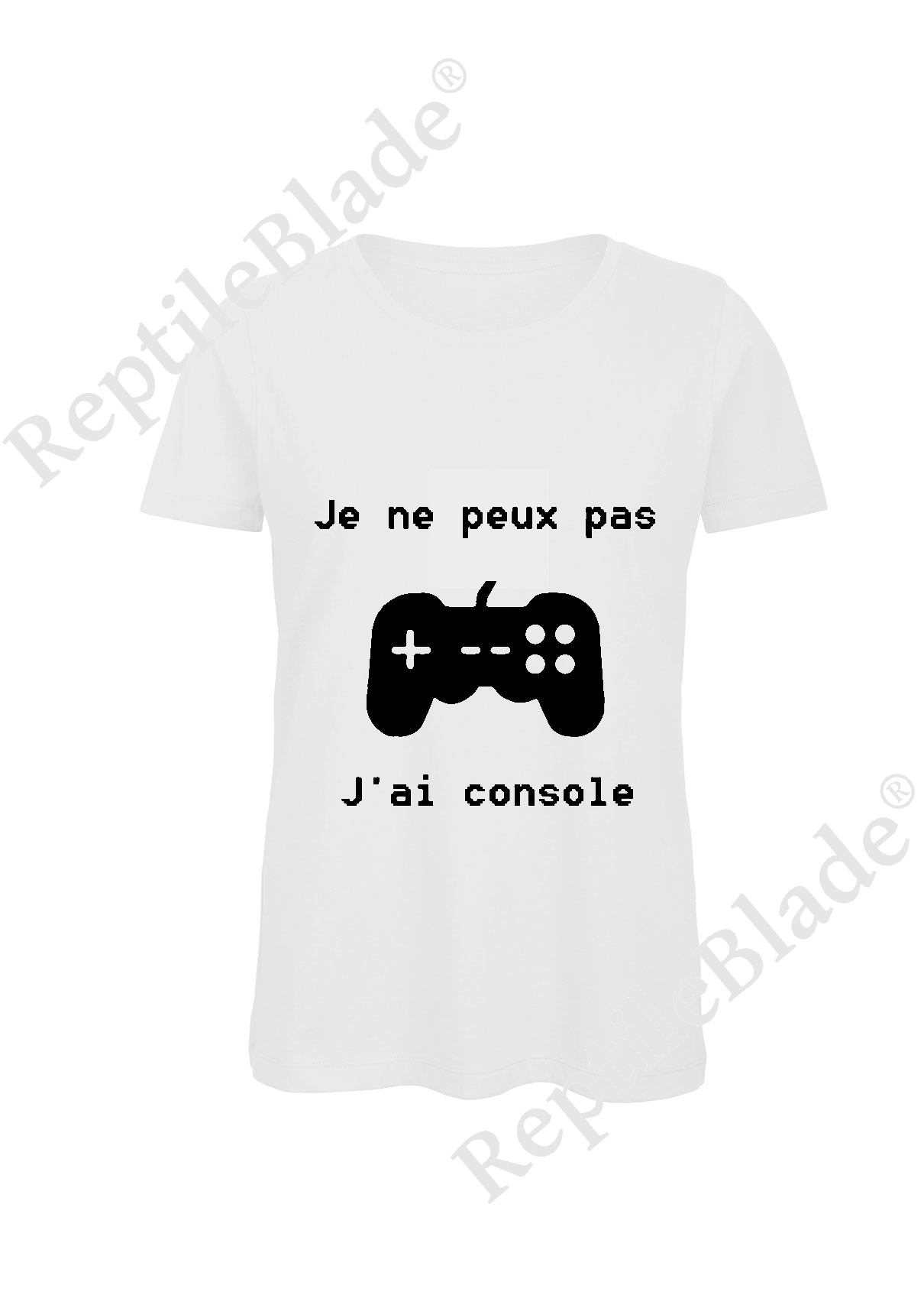 Miniature T-shirt femme "Je peux pas j'ai console"