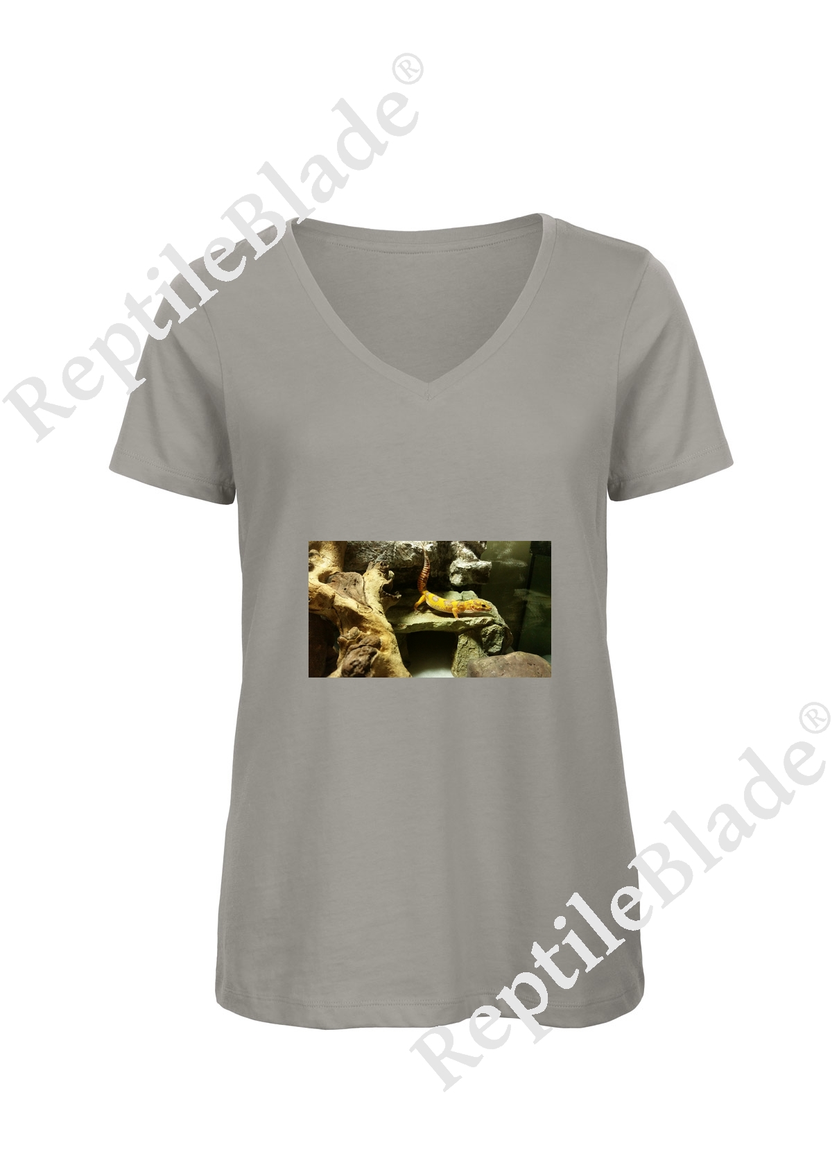 T-shirt femme col v "Lilo tortues"