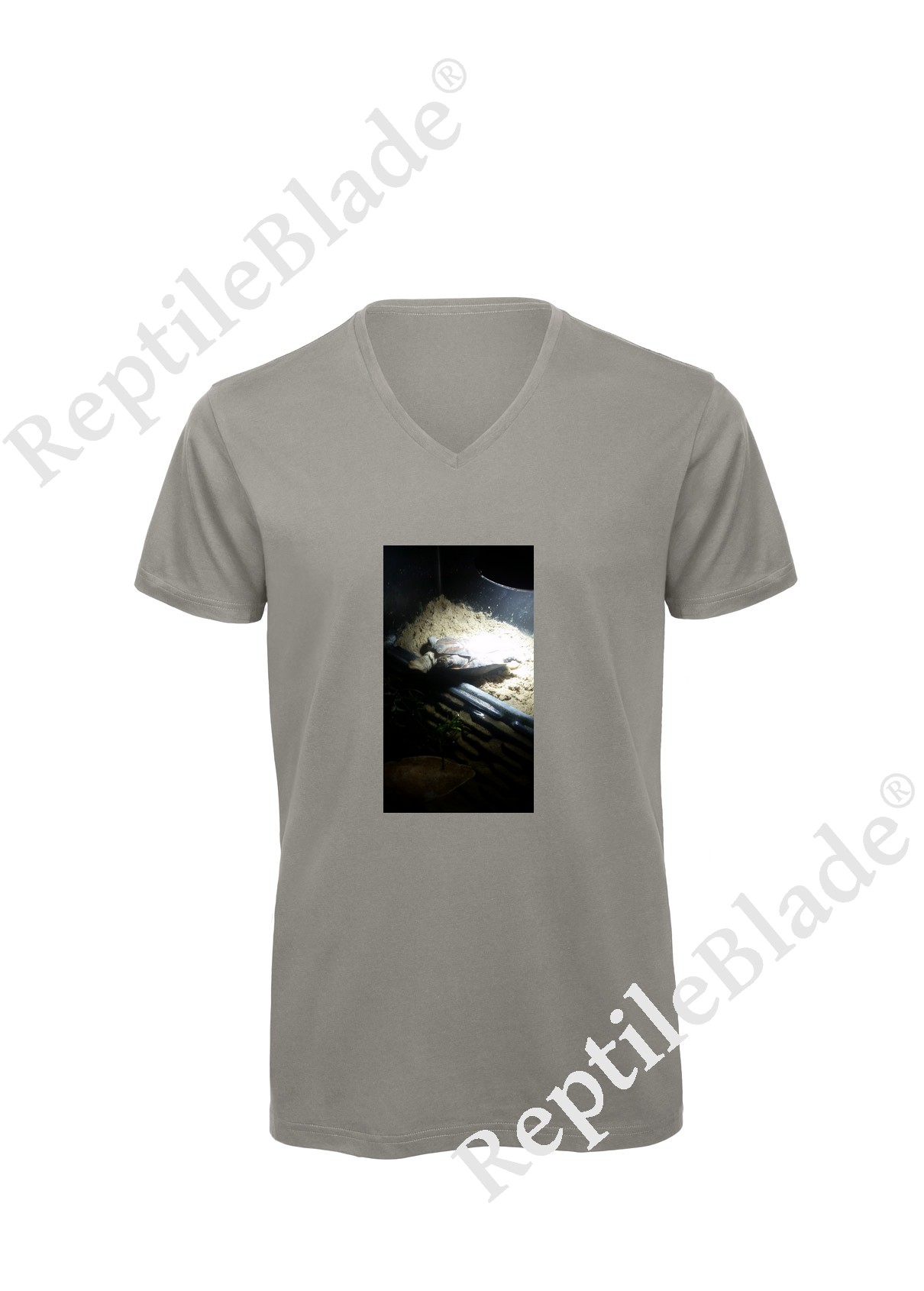 T-shirt homme col v "Lilo tortues"