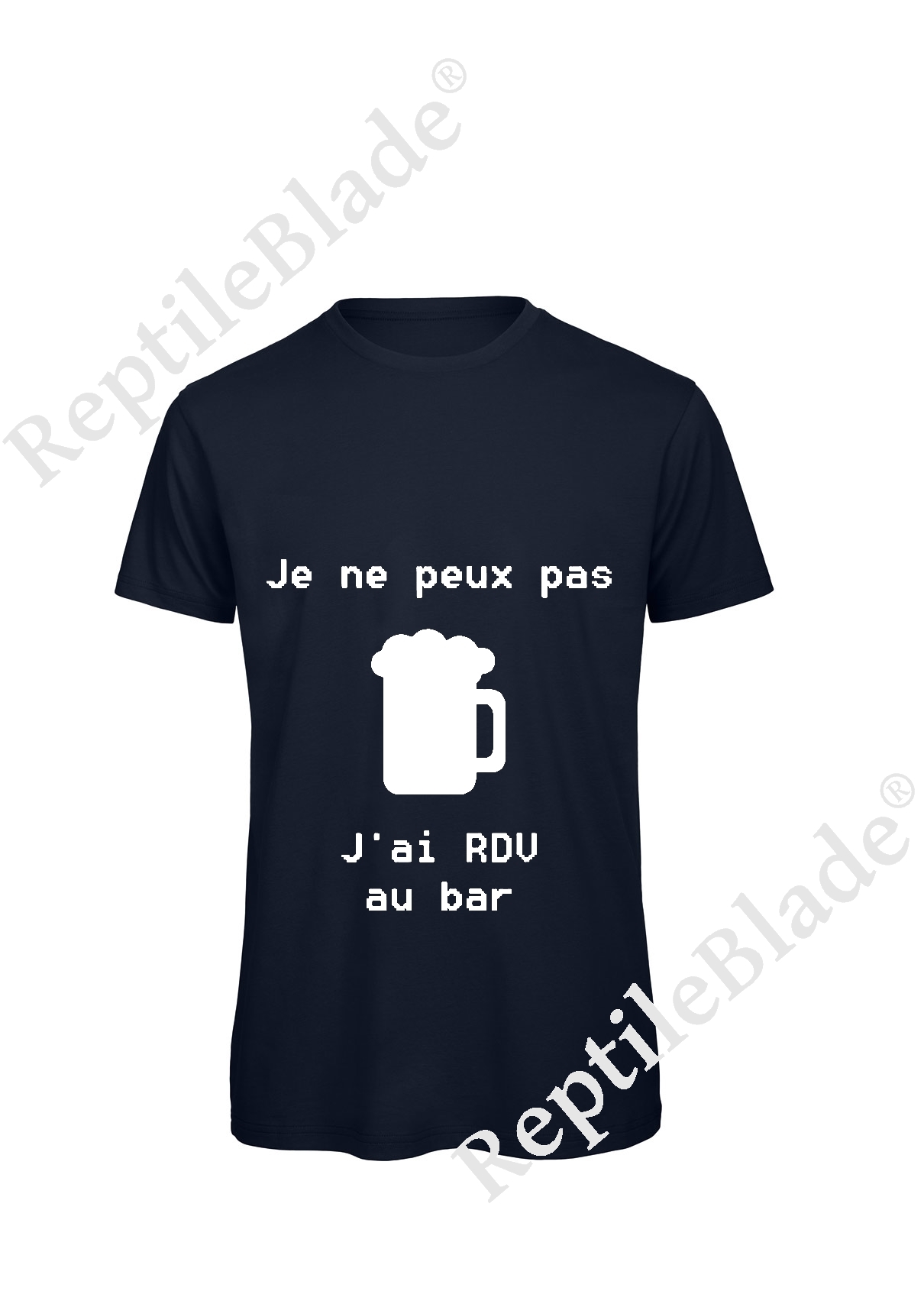 Miniature T-shirt homme "Je peux pas j'ai rdv au bar"