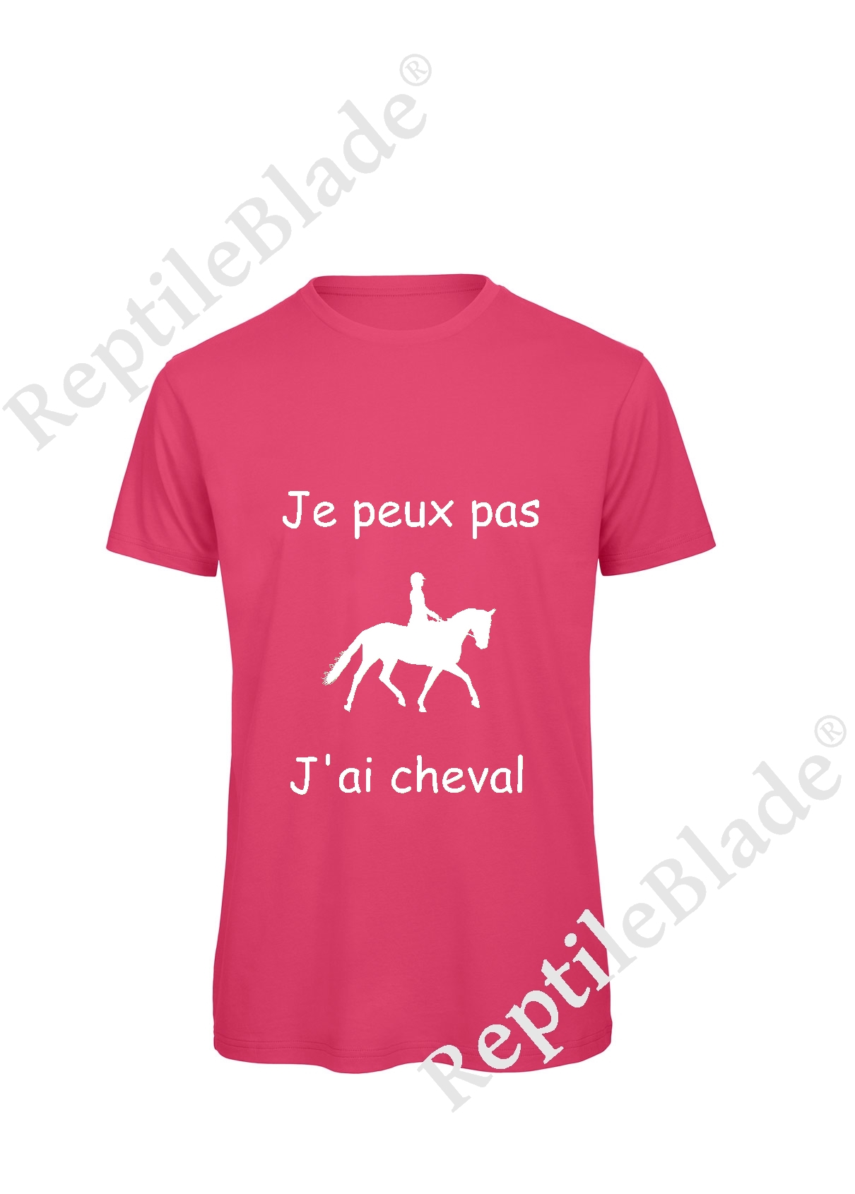 Miniature T-shirt homme "Je peux pas j'ai cheval"