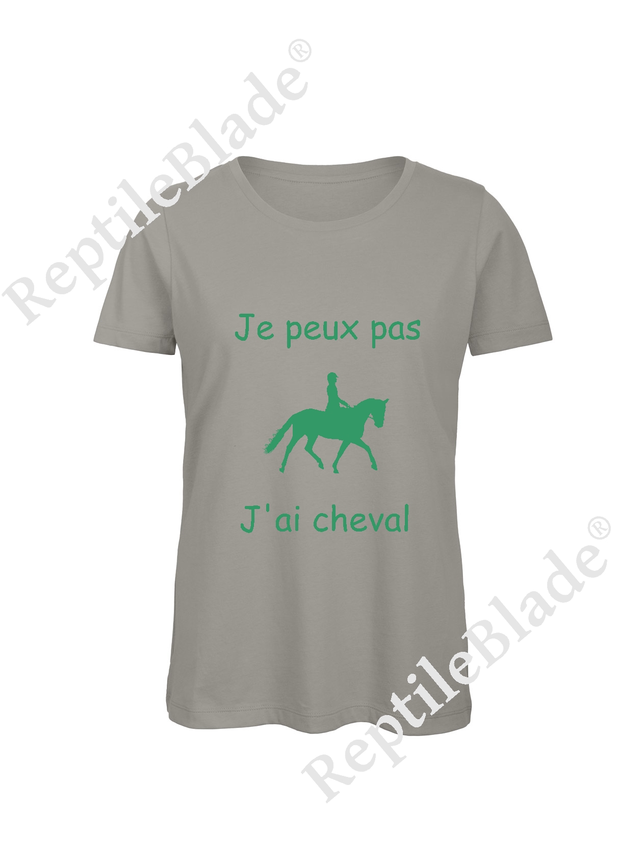 Miniature T-shirt femme "Je peux pas j'ai cheval"