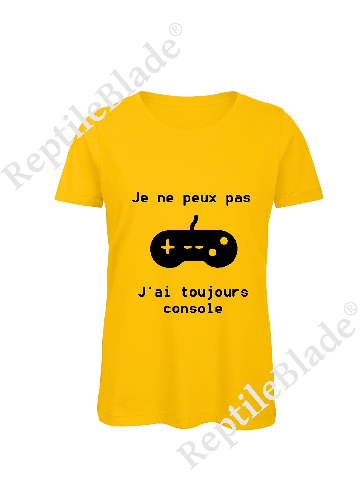 Miniature T-shirt femme "Je peux pas j'ai toujours console"