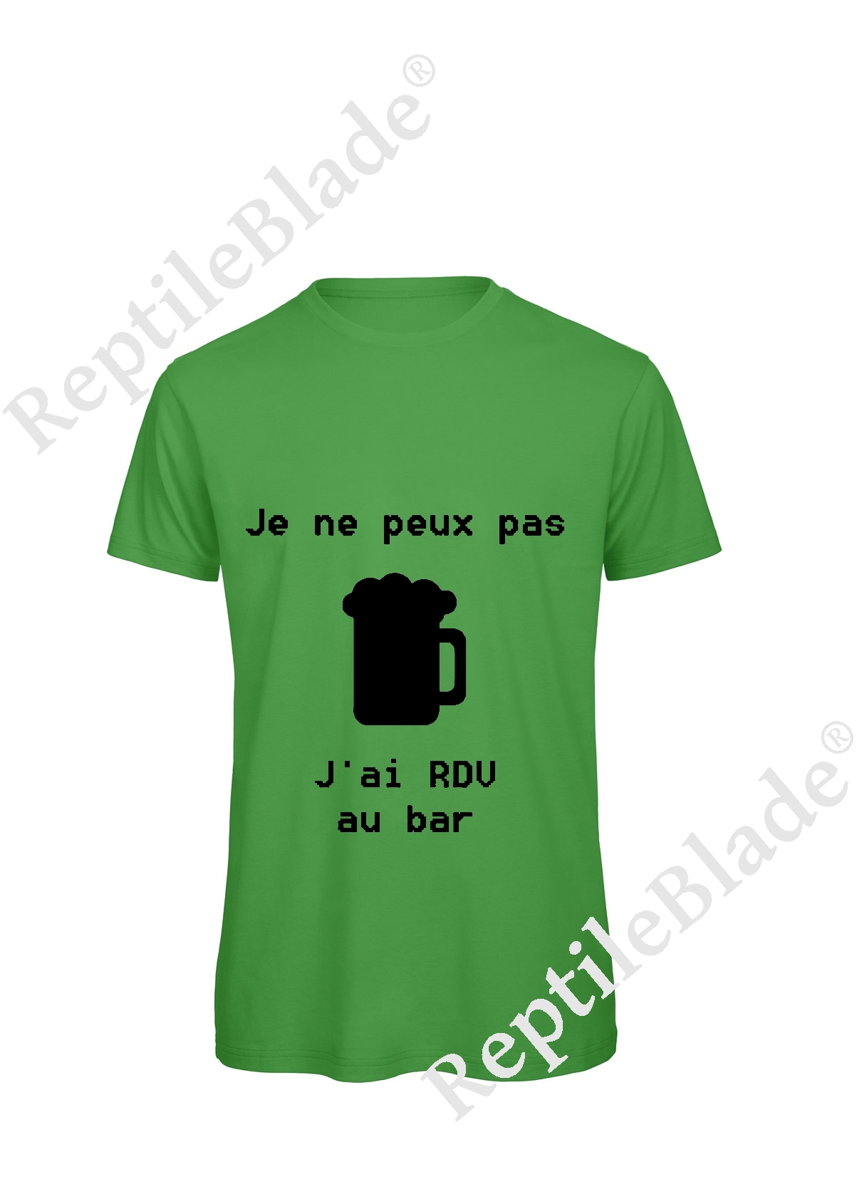 Miniature T-shirt homme "Je peux pas j'ai rdv au bar"