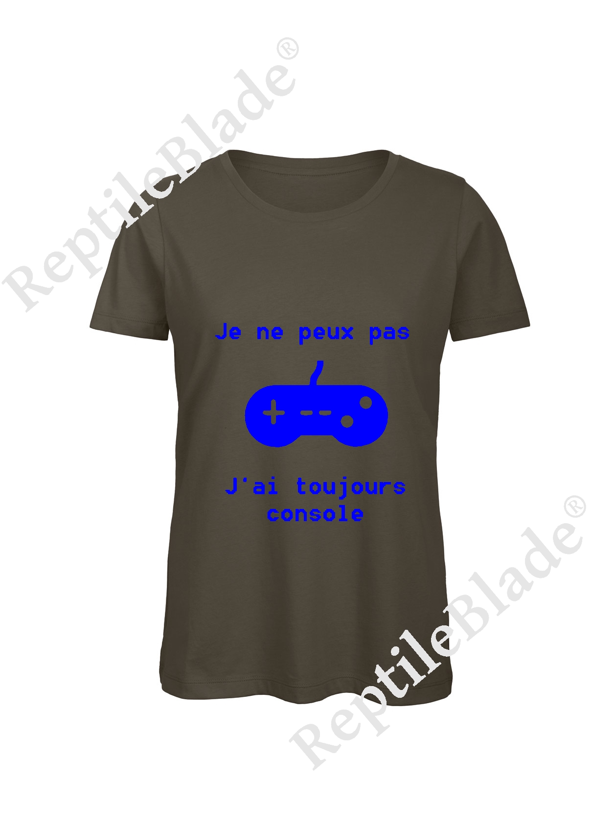 Miniature T-shirt femme "Je peux pas j'ai toujours console"