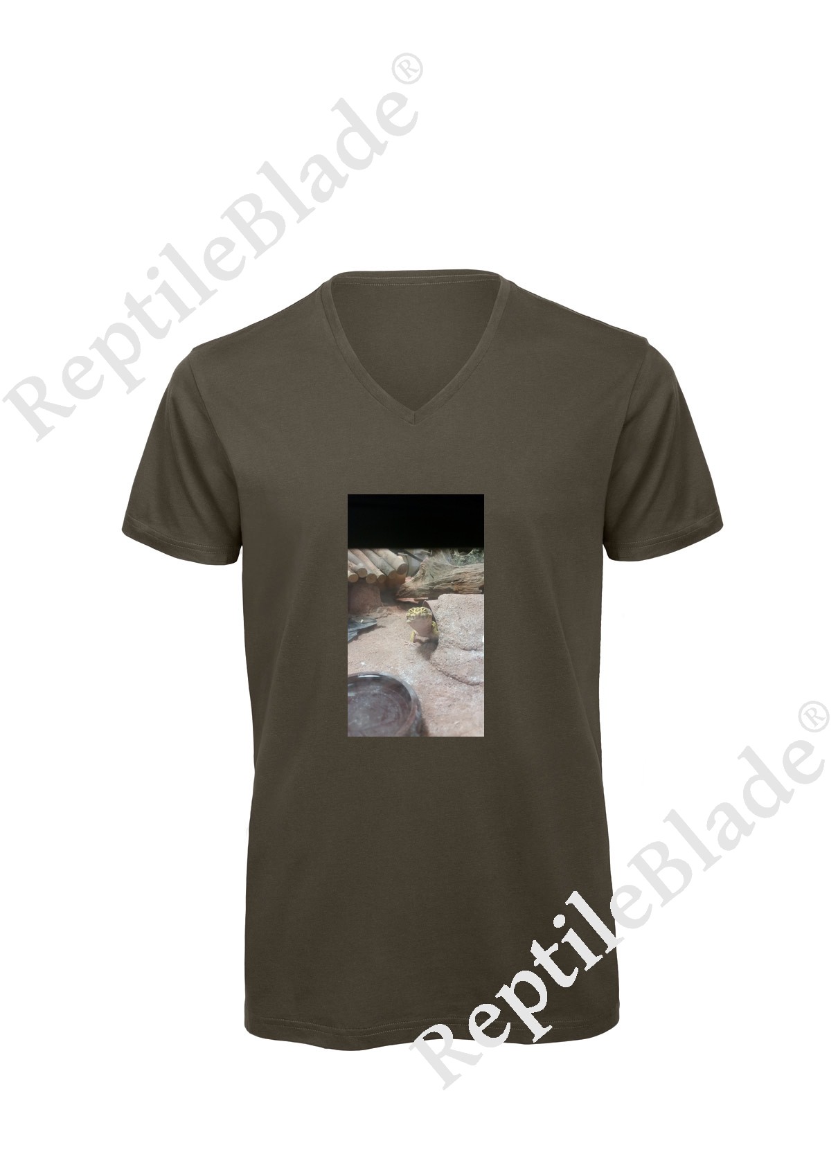 T-shirt homme col v "Lilo tortues"