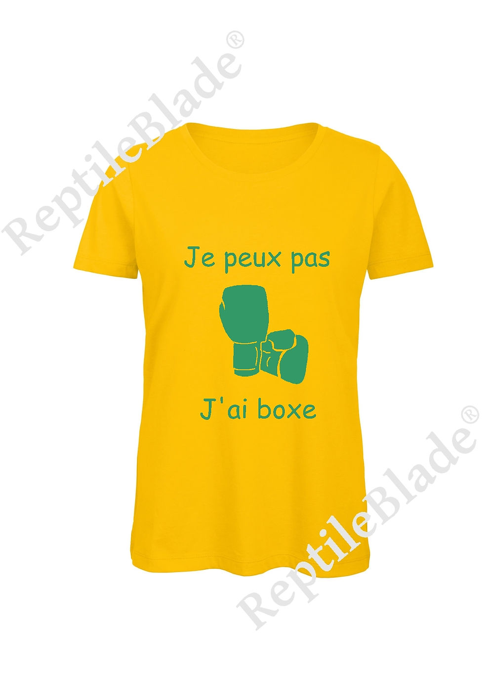 Miniature : T-shirt femme "Je peux pas j'ai boxe"