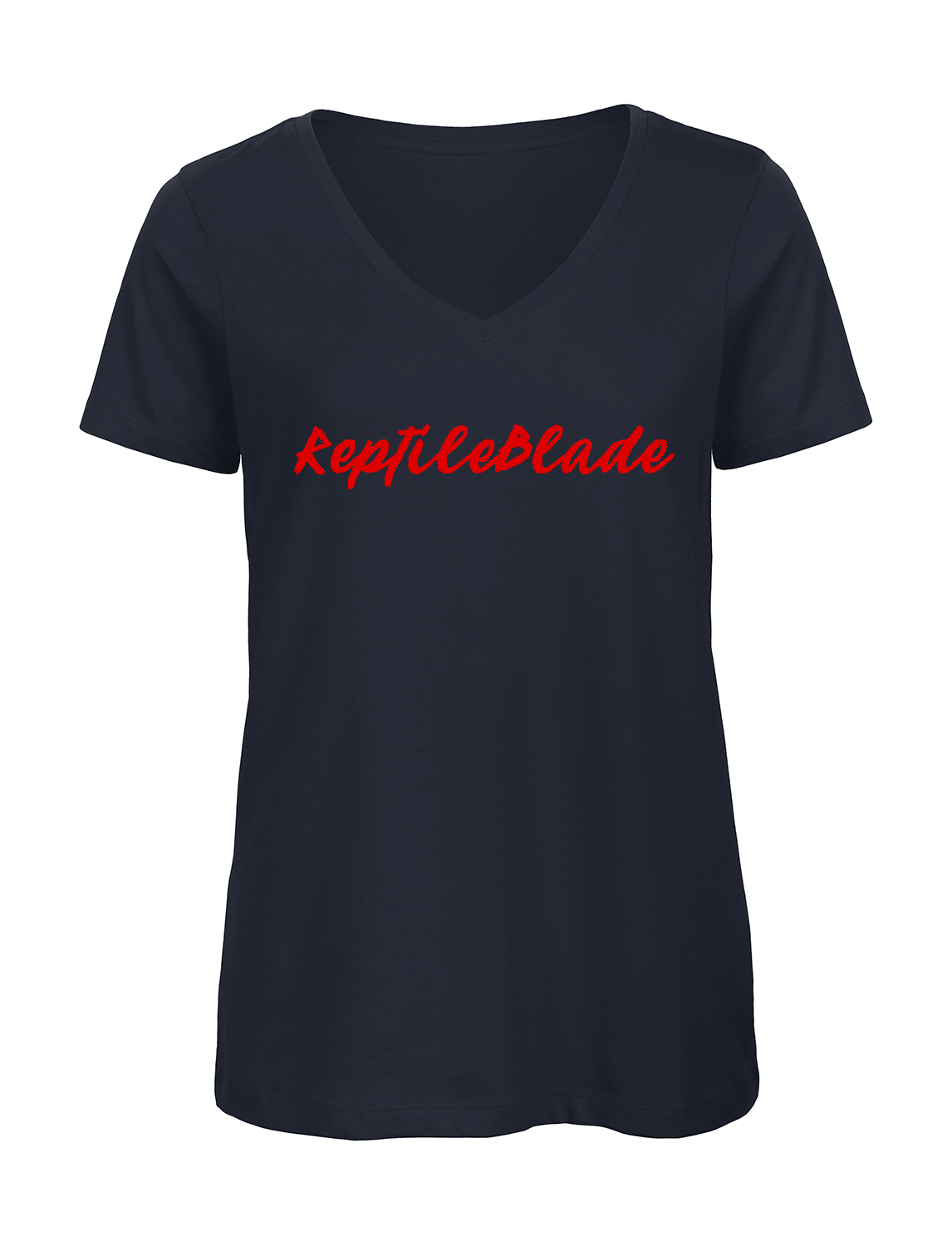 Miniature T-shirt femme col v "ReptileBlade"