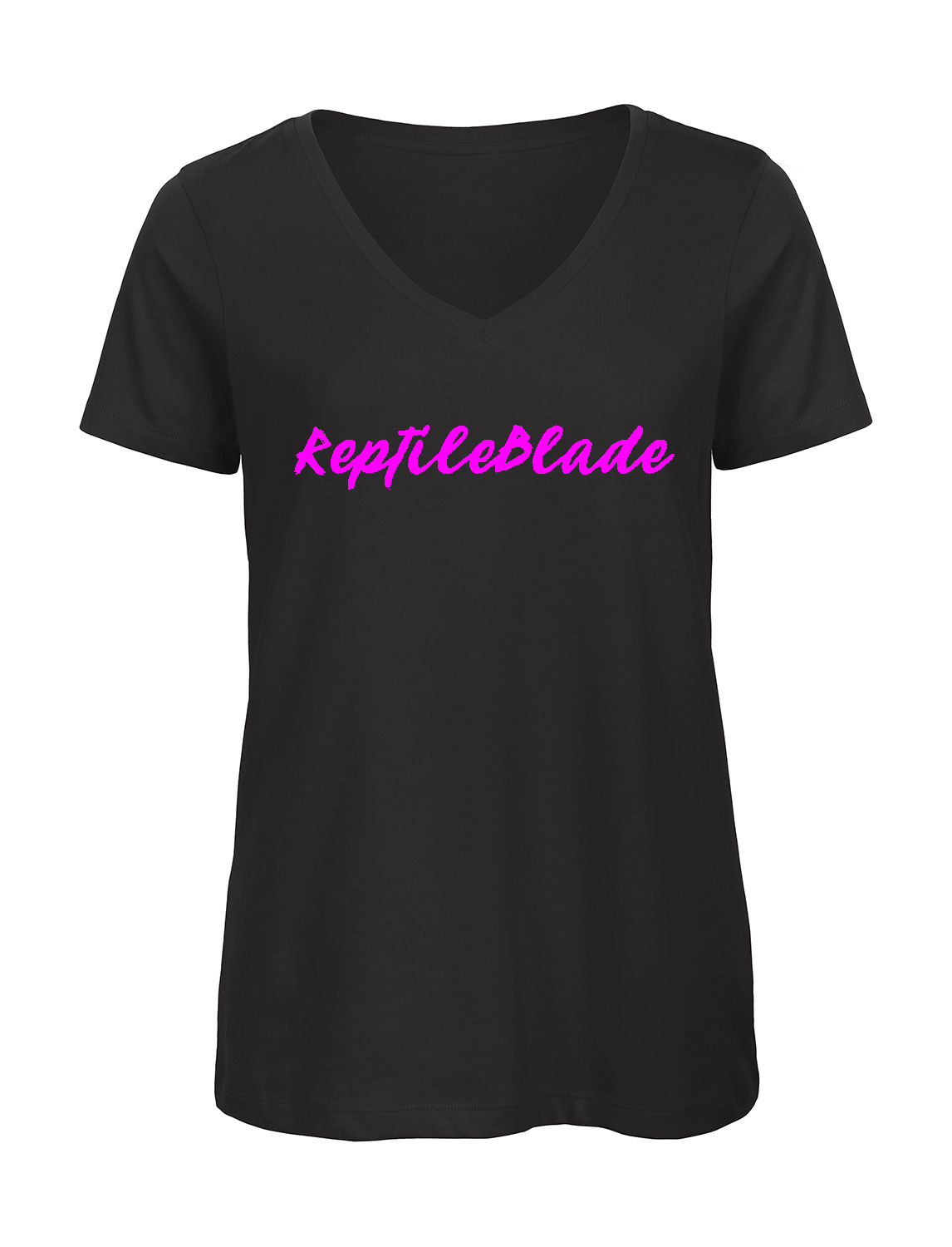 Miniature T-shirt femme col v "ReptileBlade"