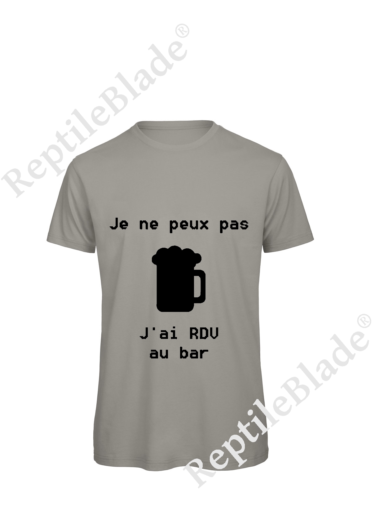 Miniature T-shirt homme "Je peux pas j'ai rdv au bar"