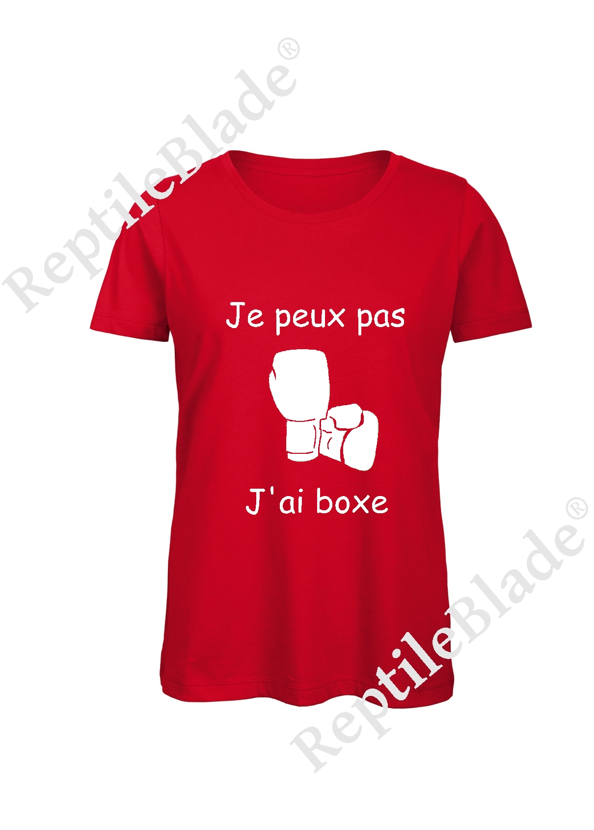 Miniature T-shirt femme "Je peux pas j'ai boxe"