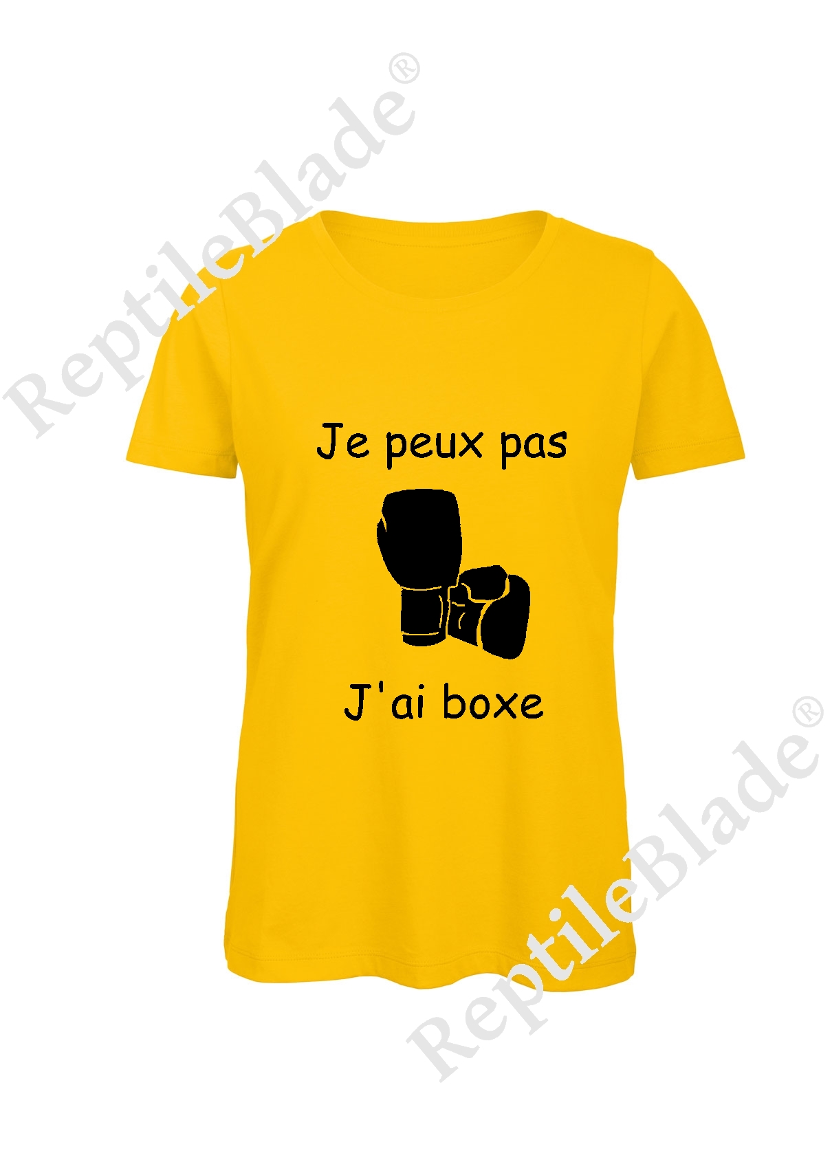 Miniature T-shirt femme "Je peux pas j'ai boxe"