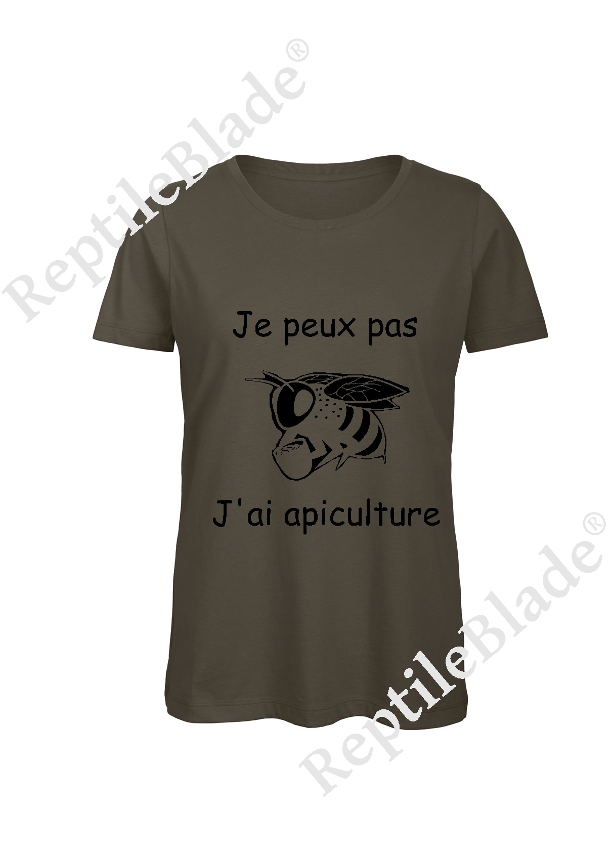 Miniature T-shirt femme "Je peux pas j'ai apiculture"