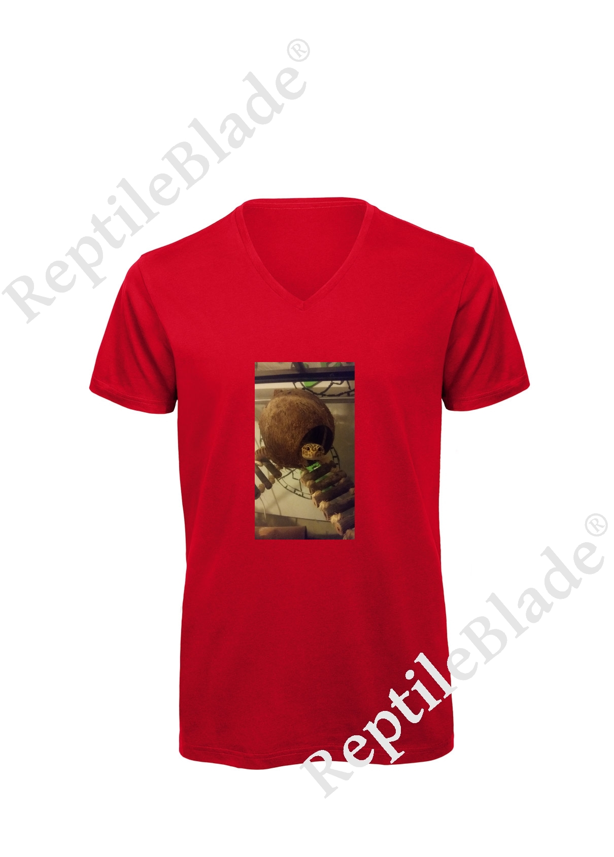 Miniature T-shirt homme col v "Lilo tortues"