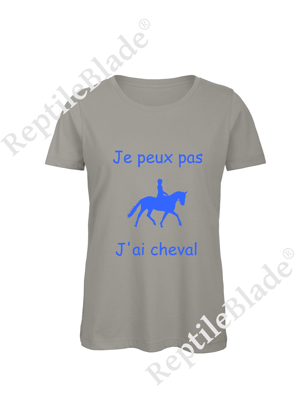 Miniature T-shirt femme "Je peux pas j'ai cheval"