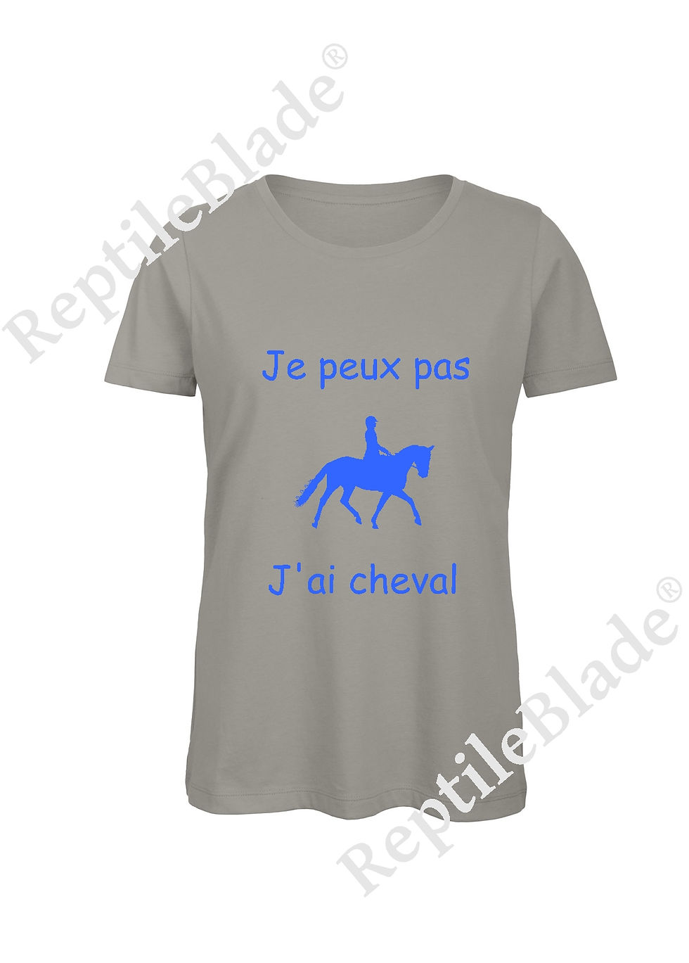 Thumbnail: T-shirt femme "Je peux pas j'ai cheval"