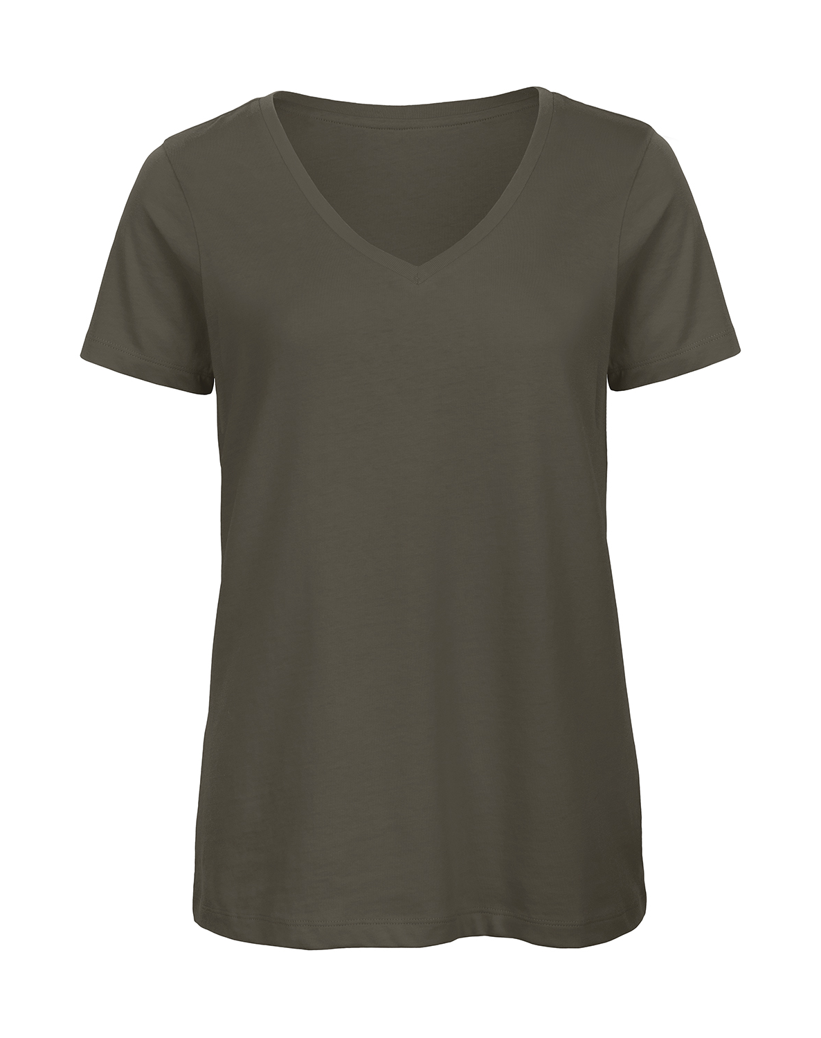 Miniature T-shirt femme col v