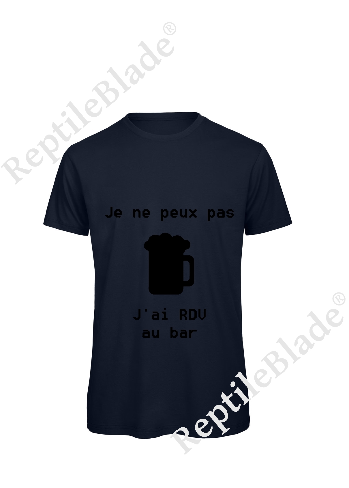 Miniature T-shirt homme "Je peux pas j'ai rdv au bar"