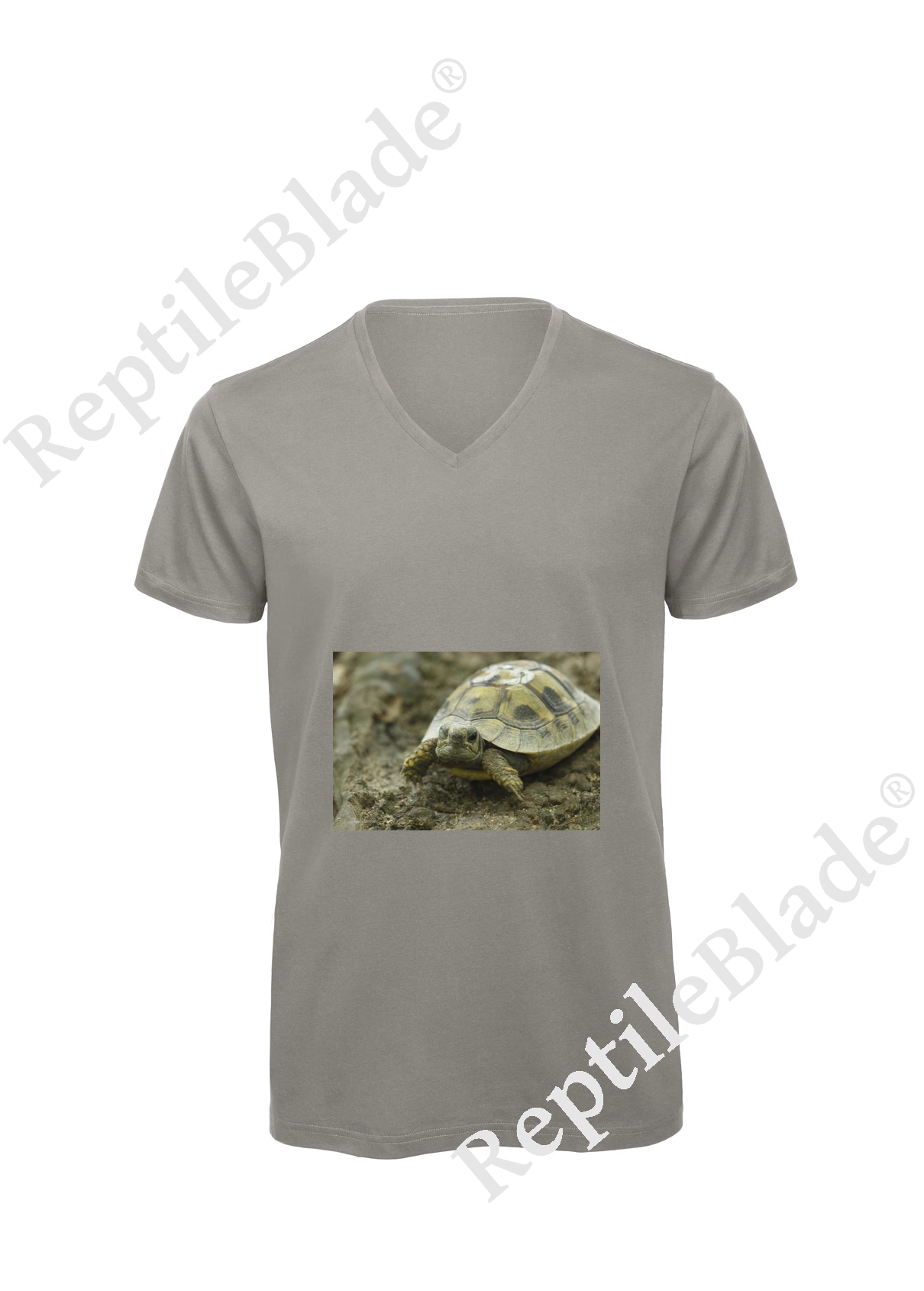 T-shirt homme col v "Lilo tortues"