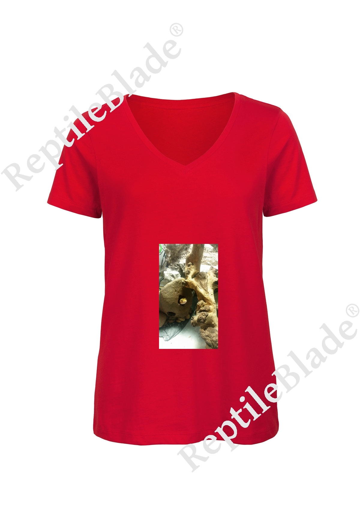 Miniature T-shirt femme col v "Lilo tortues"