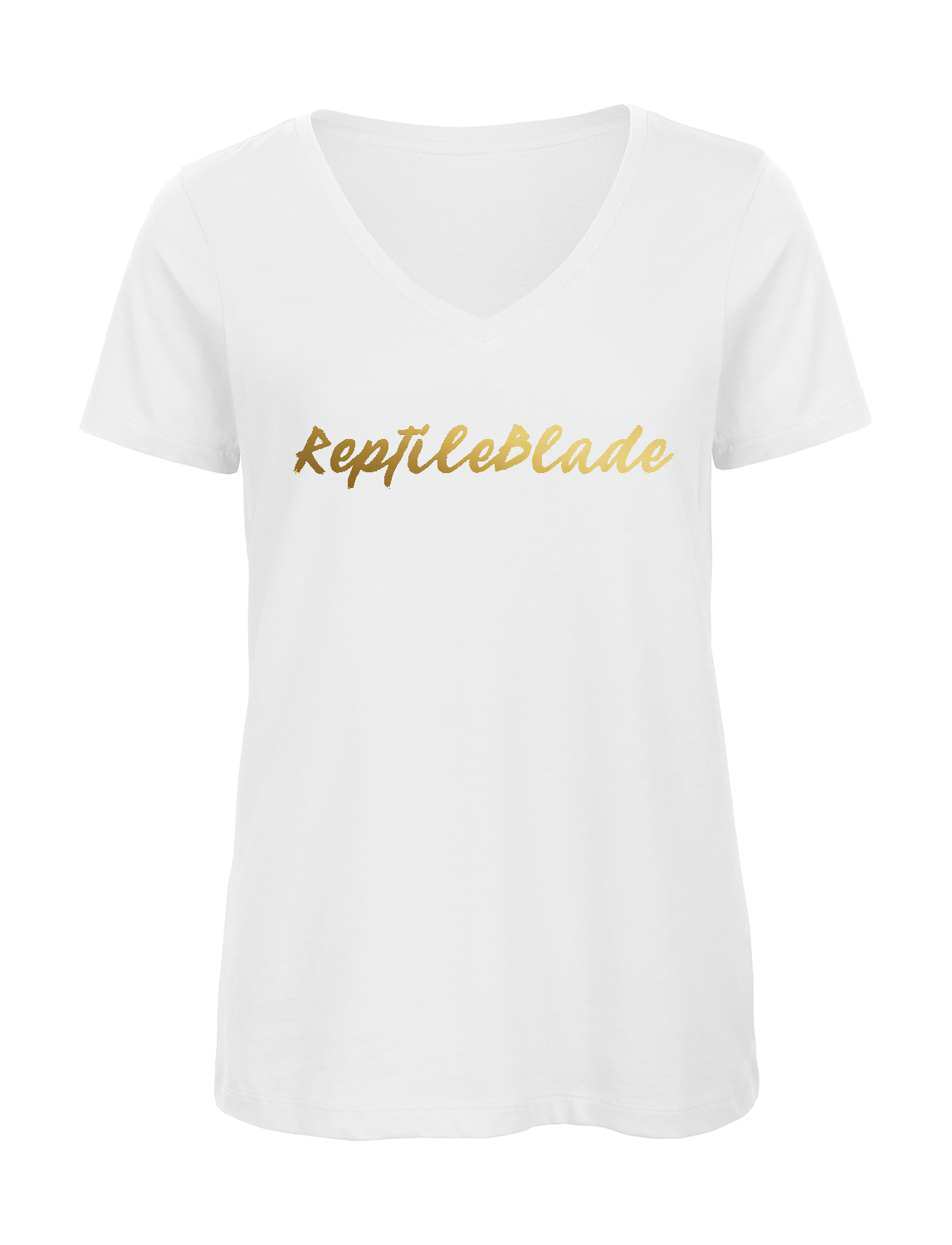 T-shirt femme col v "ReptileBlade"