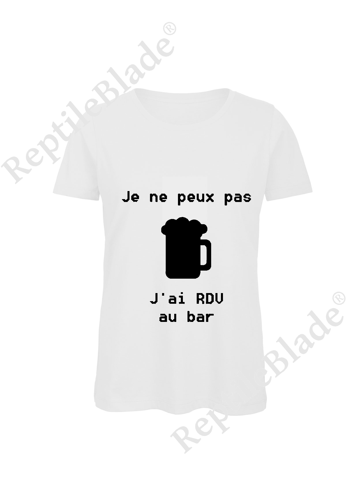 Miniature T-shirt femme "Je peux pas j'ai encore rdv au bar"