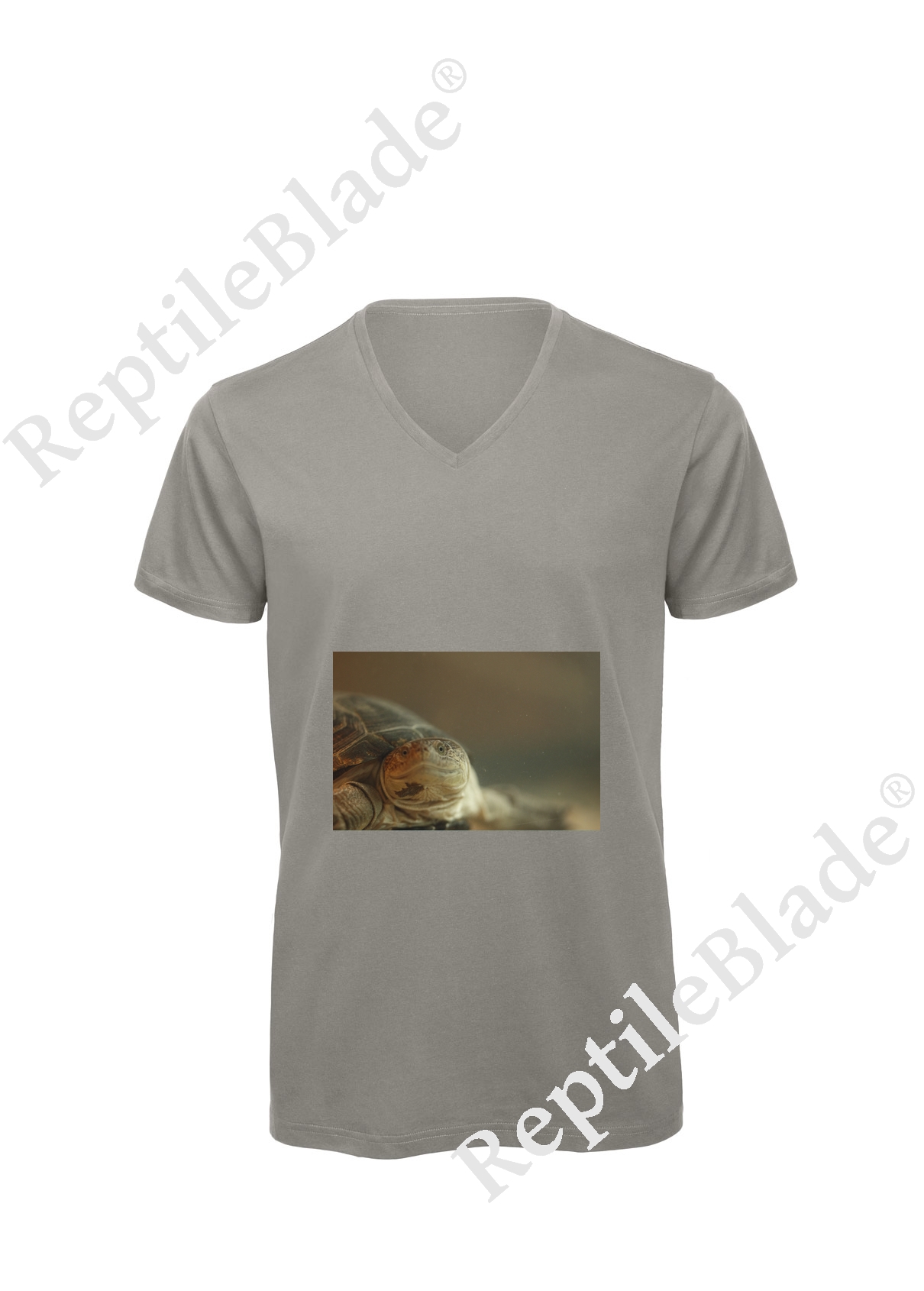 T-shirt homme col v "Lilo tortues"