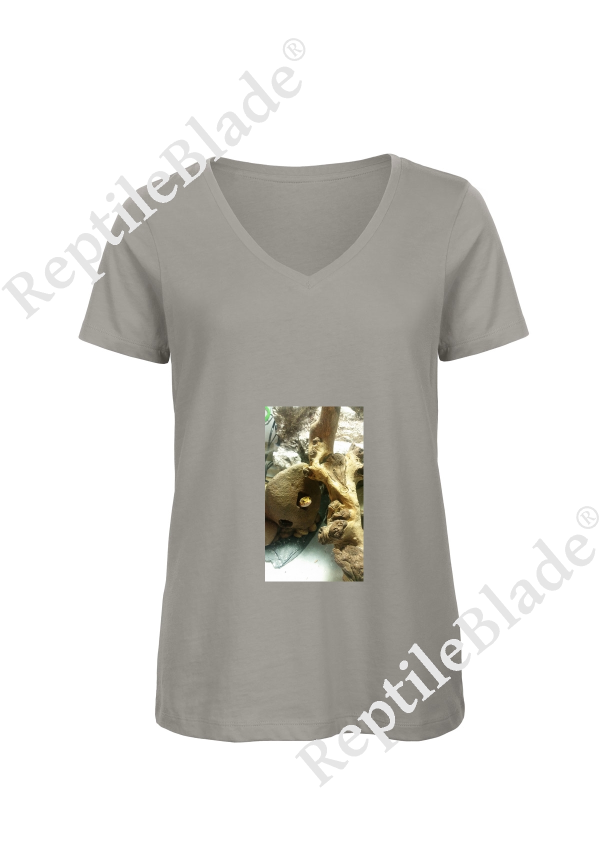 T-shirt femme col v "Lilo tortues"