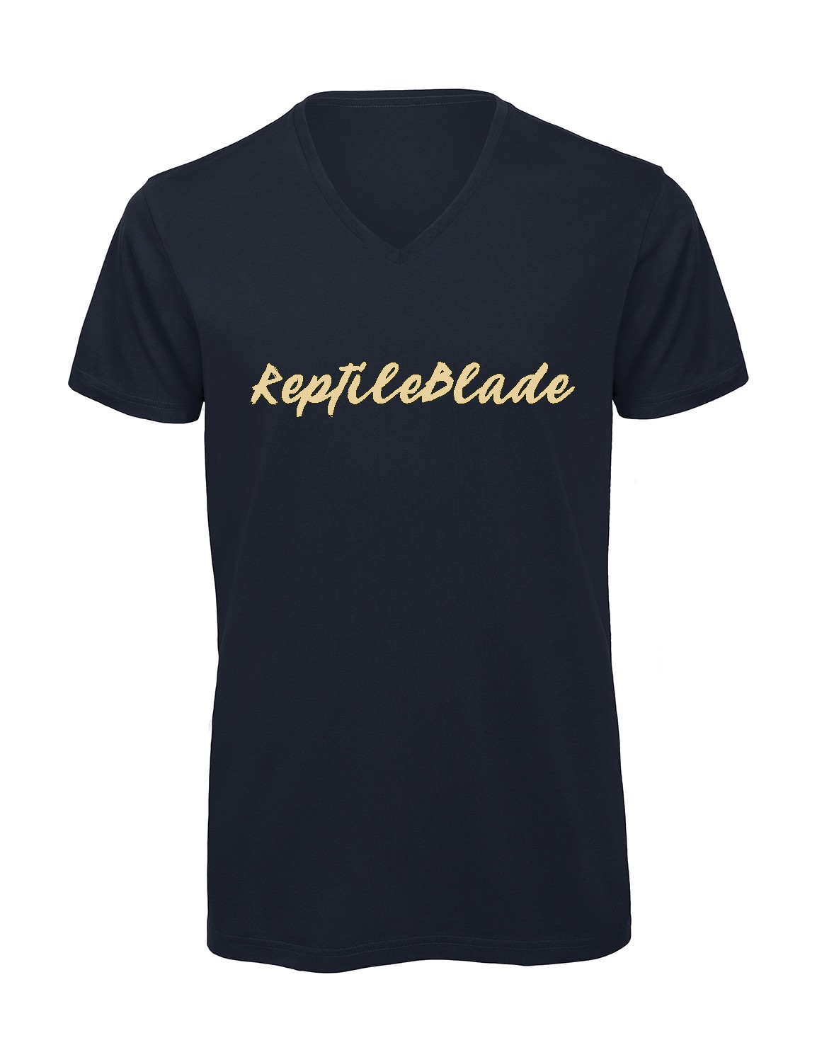 Miniature T-shirt homme col v "Reptileblade"